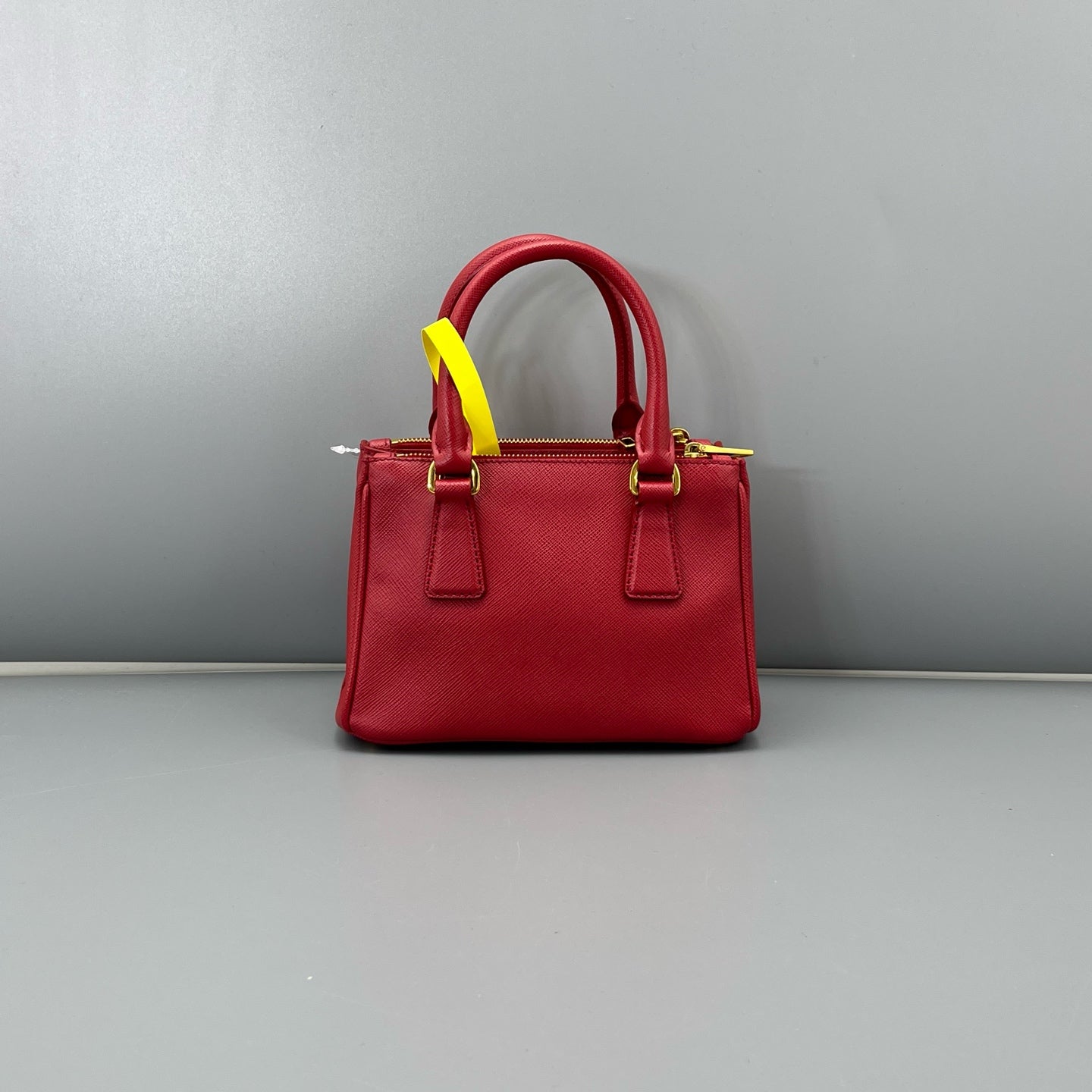 Prada - Saffiano Lux Tote Mini - Saffiano Leather - Red - (mini)