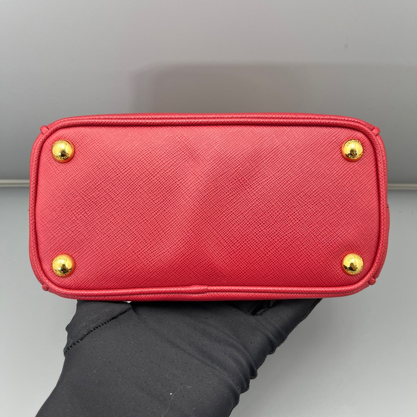 Prada - Saffiano Lux Tote Mini - Saffiano Leather - Red - (mini)