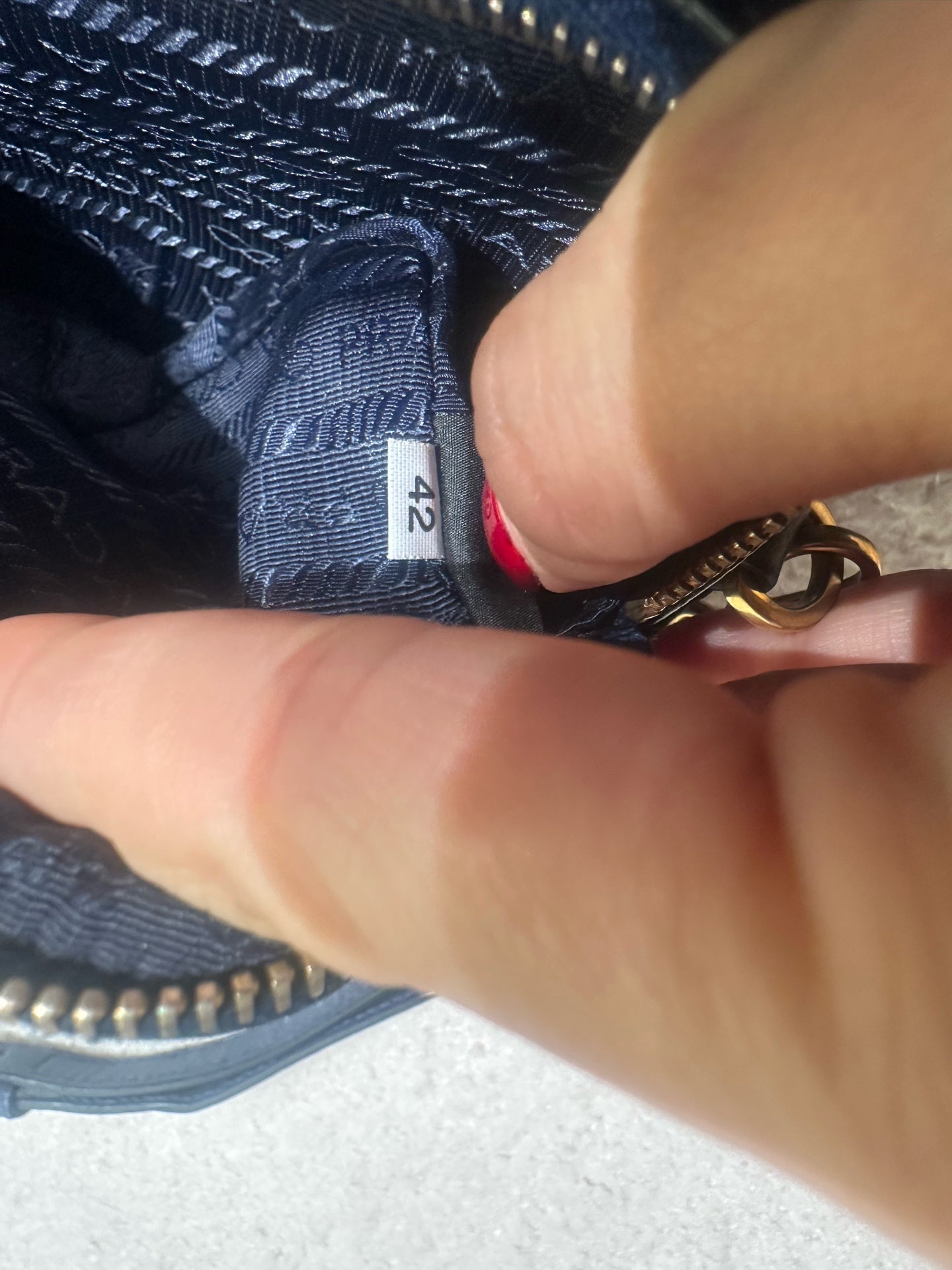 Prada - Saffiano Mini Camera Bag - Saffiano leather - Navy - (mini)