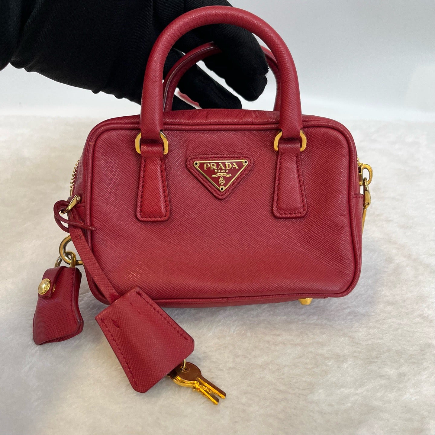 Prada - Saffiano Mini - Leather - Red - (mini)