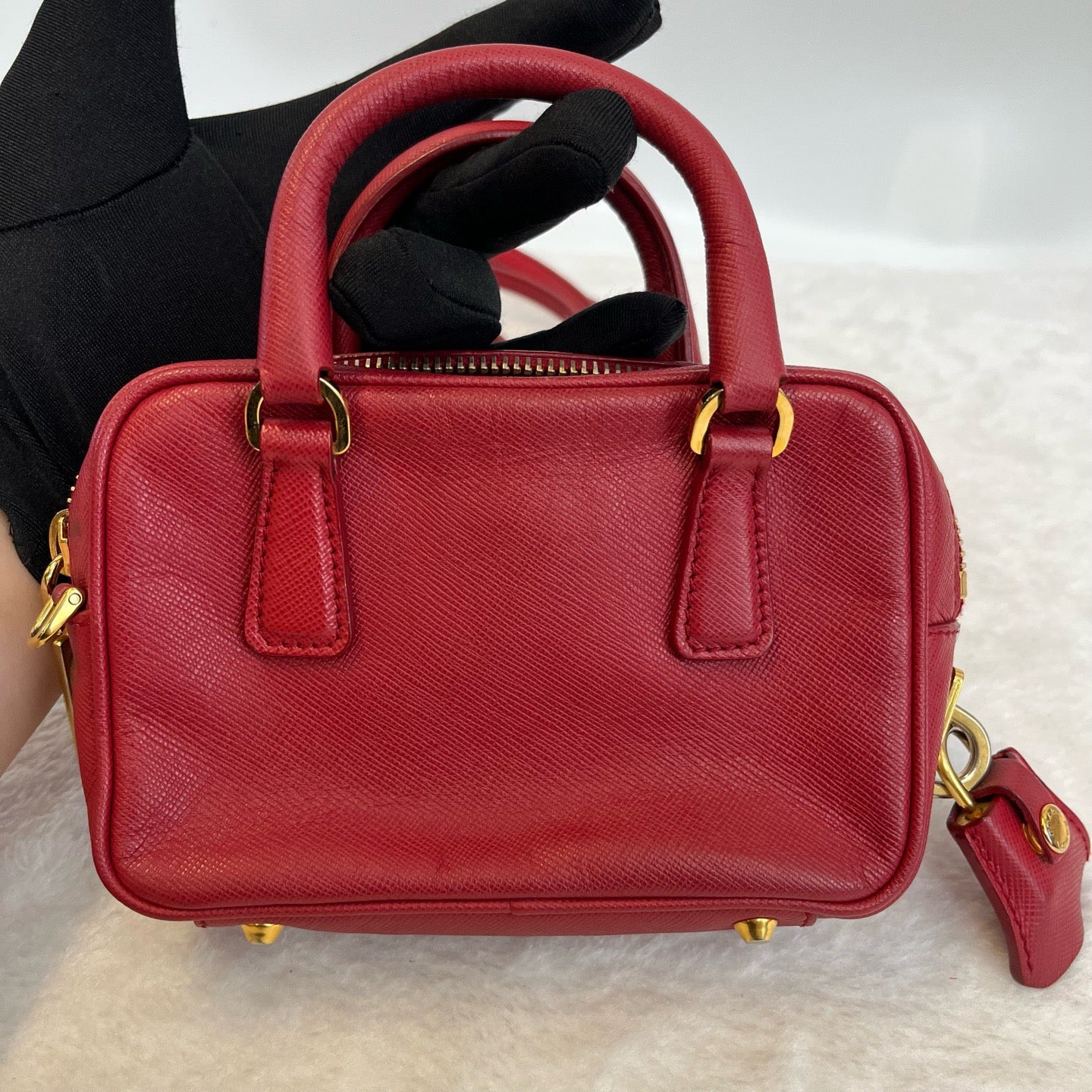 Prada - Saffiano Mini - Leather - Red - (mini)