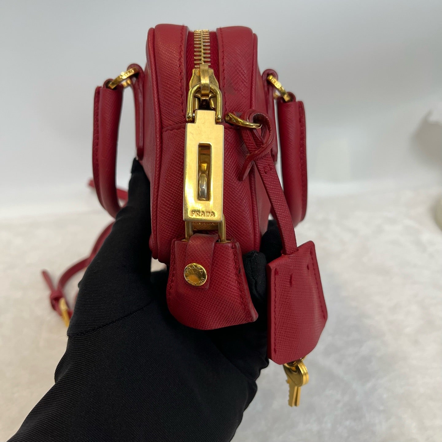 Prada - Saffiano Mini - Leather - Red - (mini)