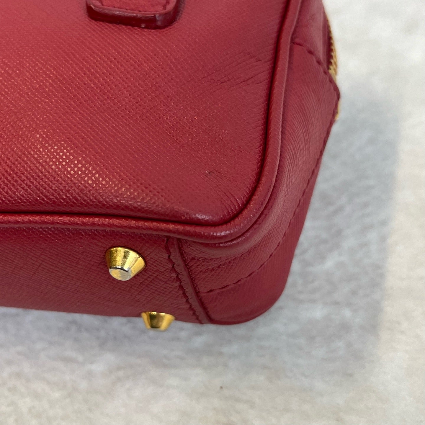 Prada - Saffiano Mini - Leather - Red - (mini)