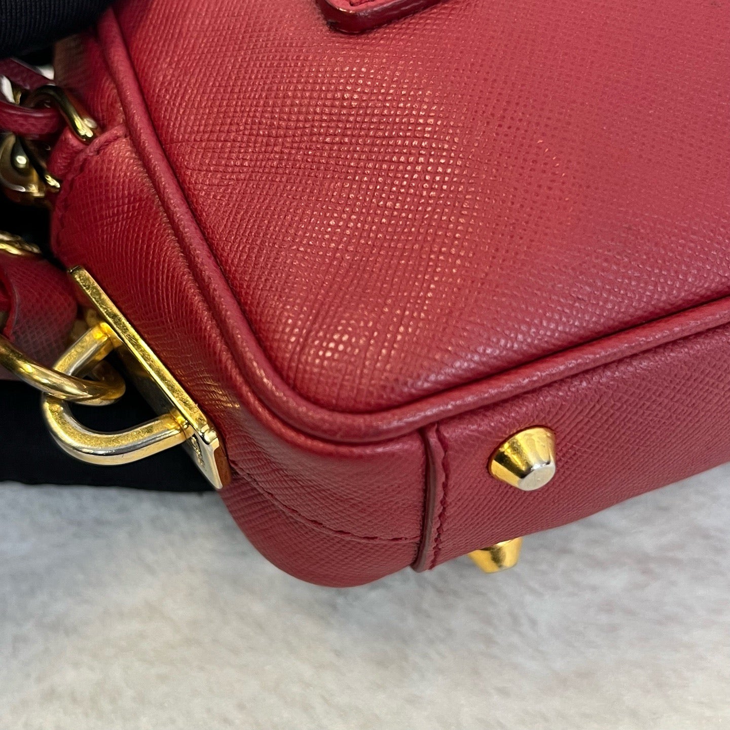 Prada - Saffiano Mini - Leather - Red - (mini)