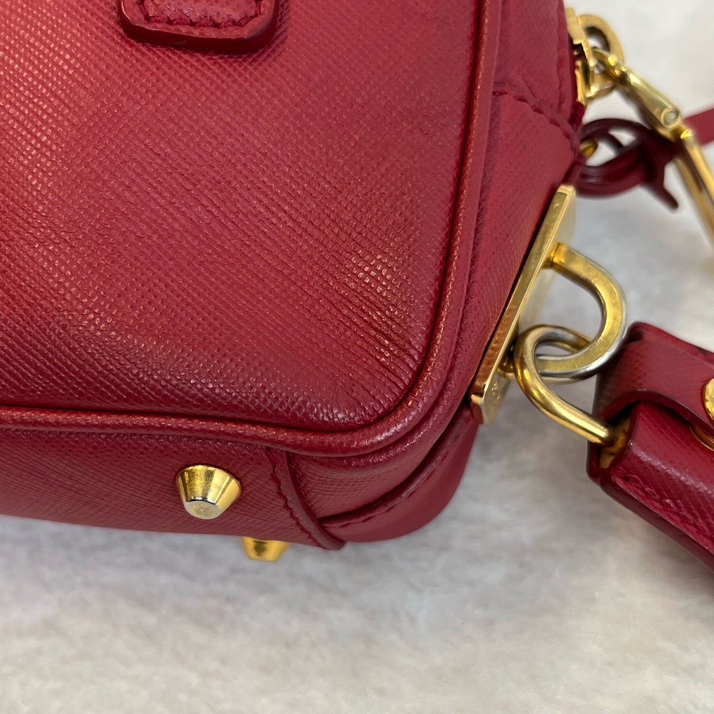 Prada - Saffiano Mini - Leather - Red - (mini)