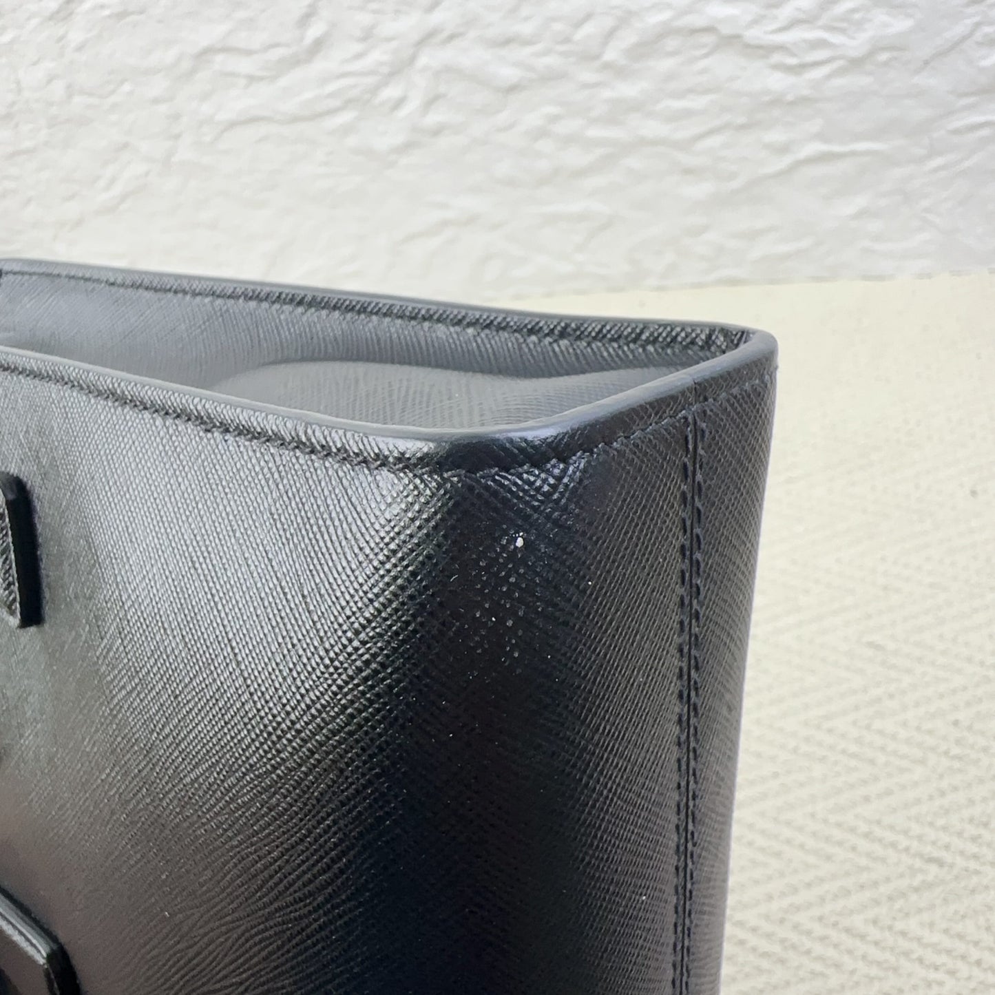 Prada - Saffiano Tote Bag Mini - Leather - Black - (mini)