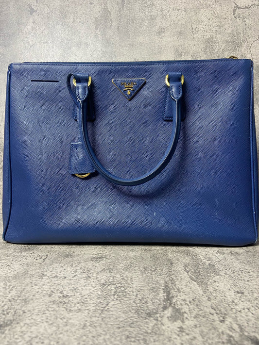 Prada - Saffiano Tote - Leather - Blue - (large)