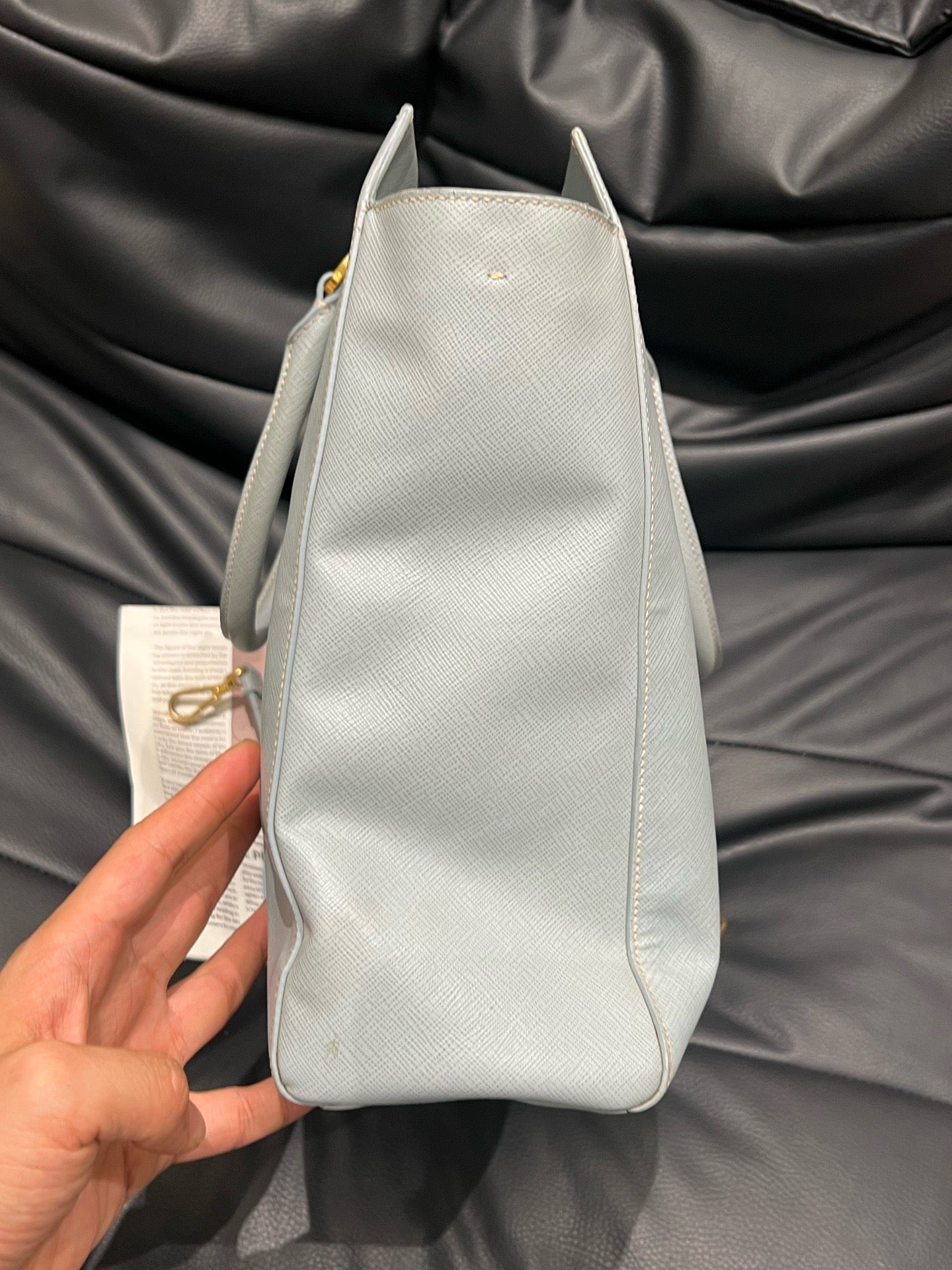 Prada - Saffiano Tote - Leather - Blue - (Large)
