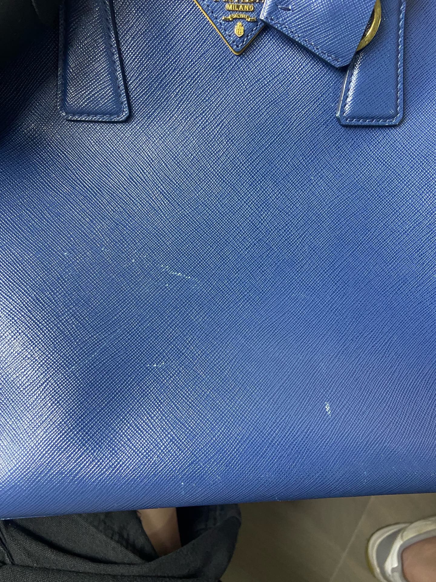 Prada - Saffiano Tote - Leather - Blue - (large)