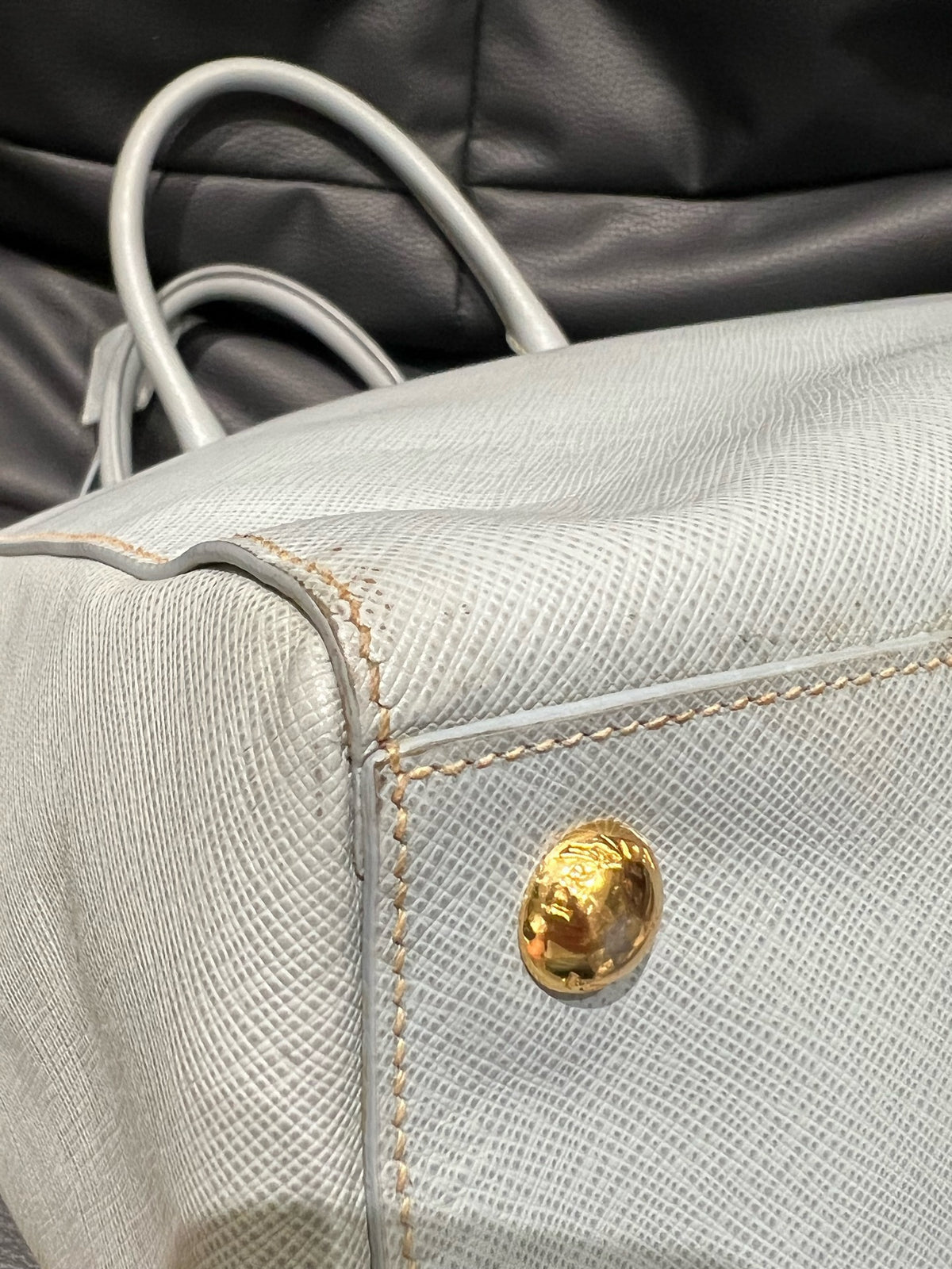 Prada - Saffiano Tote - Leather - Blue - (Large)