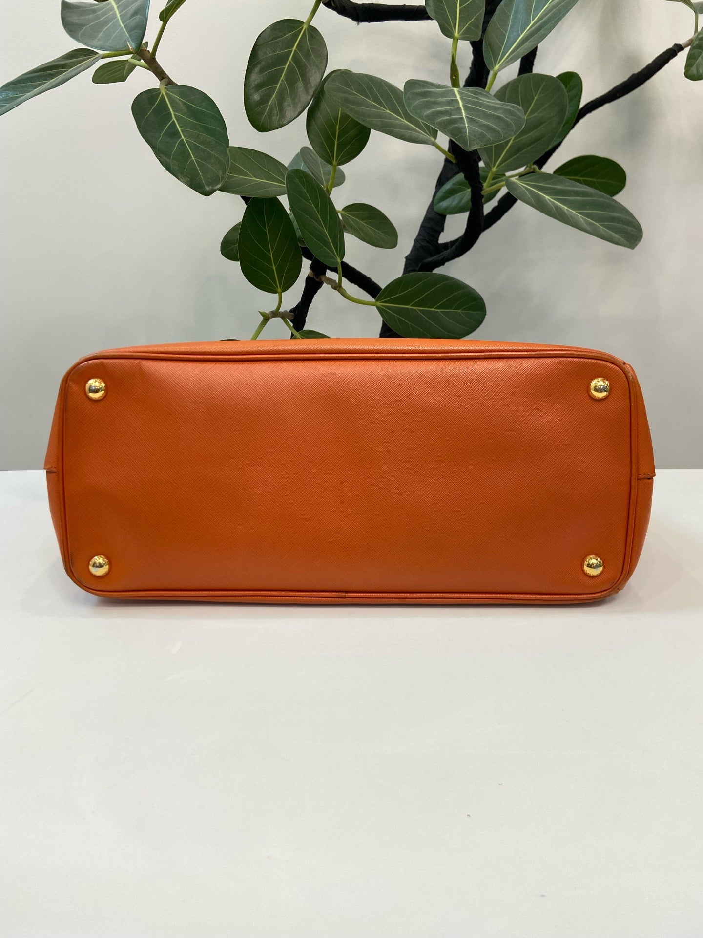Prada - Saffiano Tote - Leather - Orange - (large)