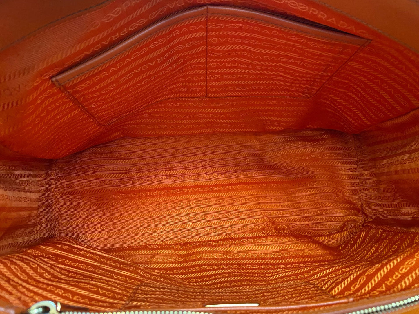 Prada - Saffiano Tote - Leather - Orange - (large)