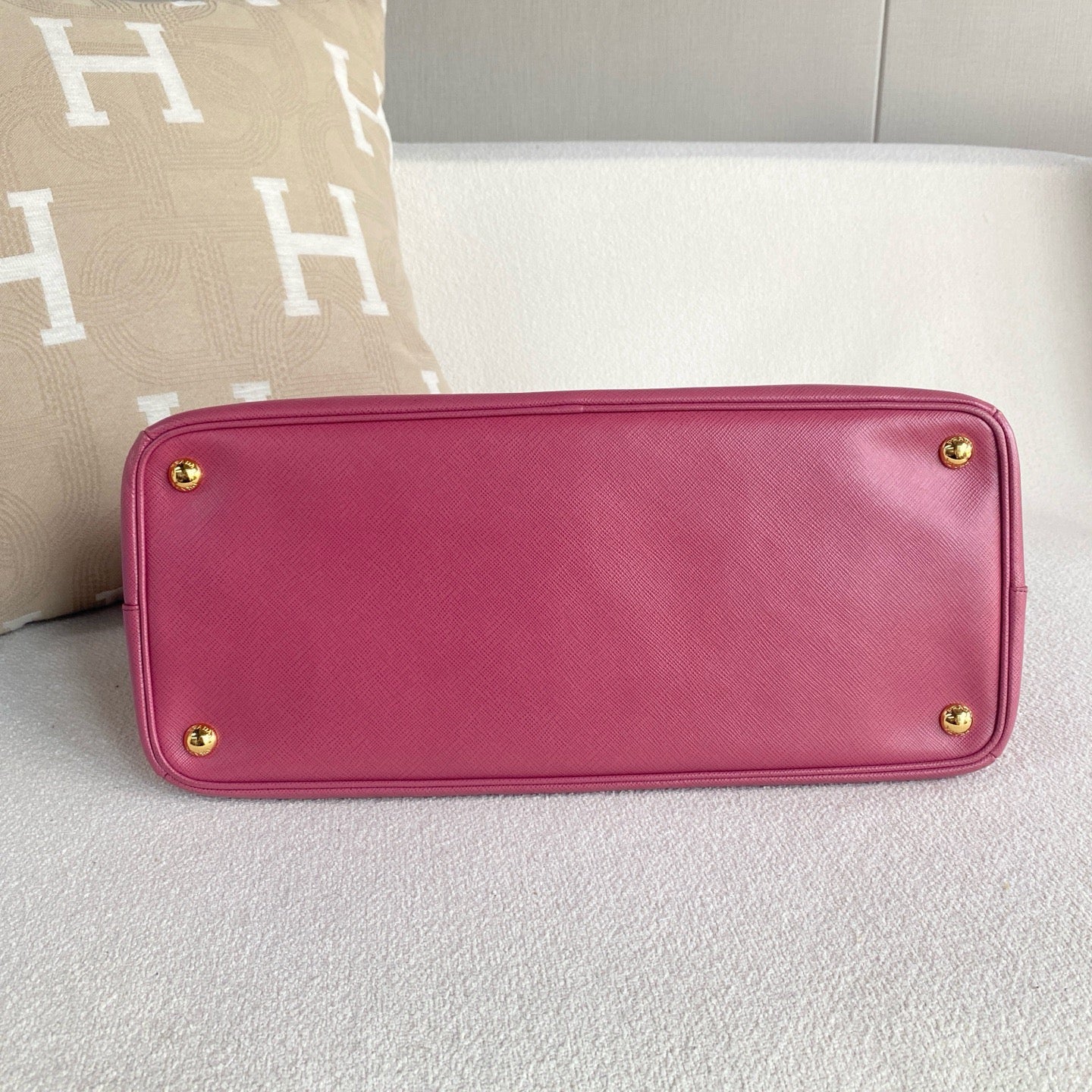 Prada - Saffiano Tote - Leather - Pink - (large)