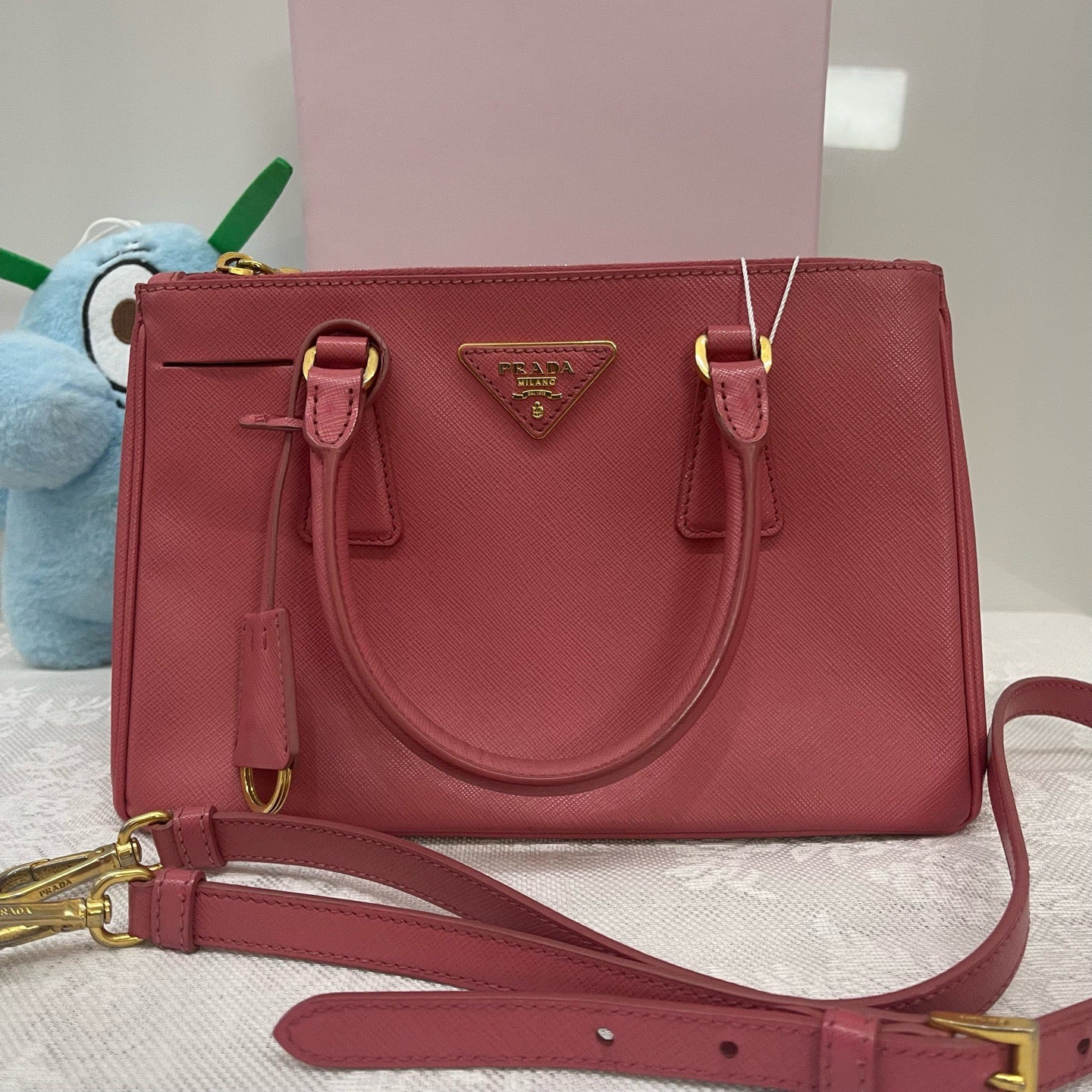 Prada - Saffiano Tote - Leather - Pink - (mini)