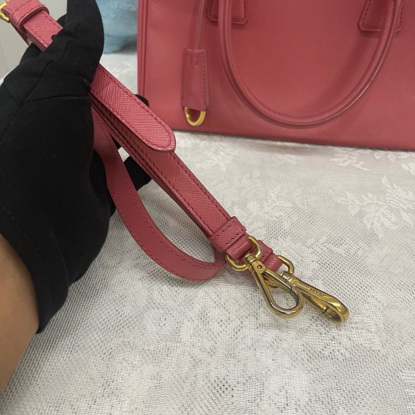 Prada - Saffiano Tote - Leather - Pink - (mini)