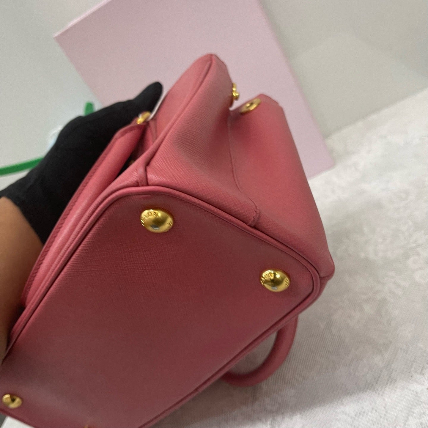 Prada - Saffiano Tote - Leather - Pink - (mini)