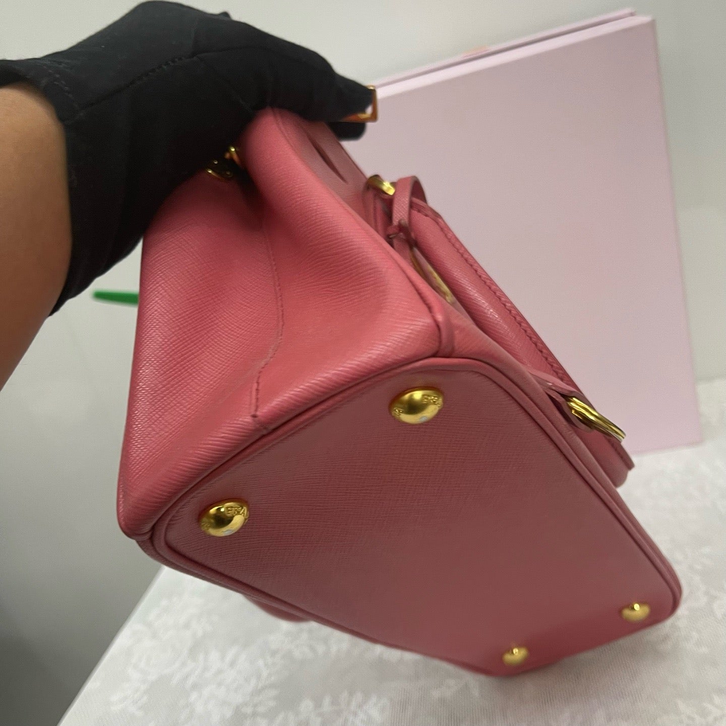 Prada - Saffiano Tote - Leather - Pink - (mini)