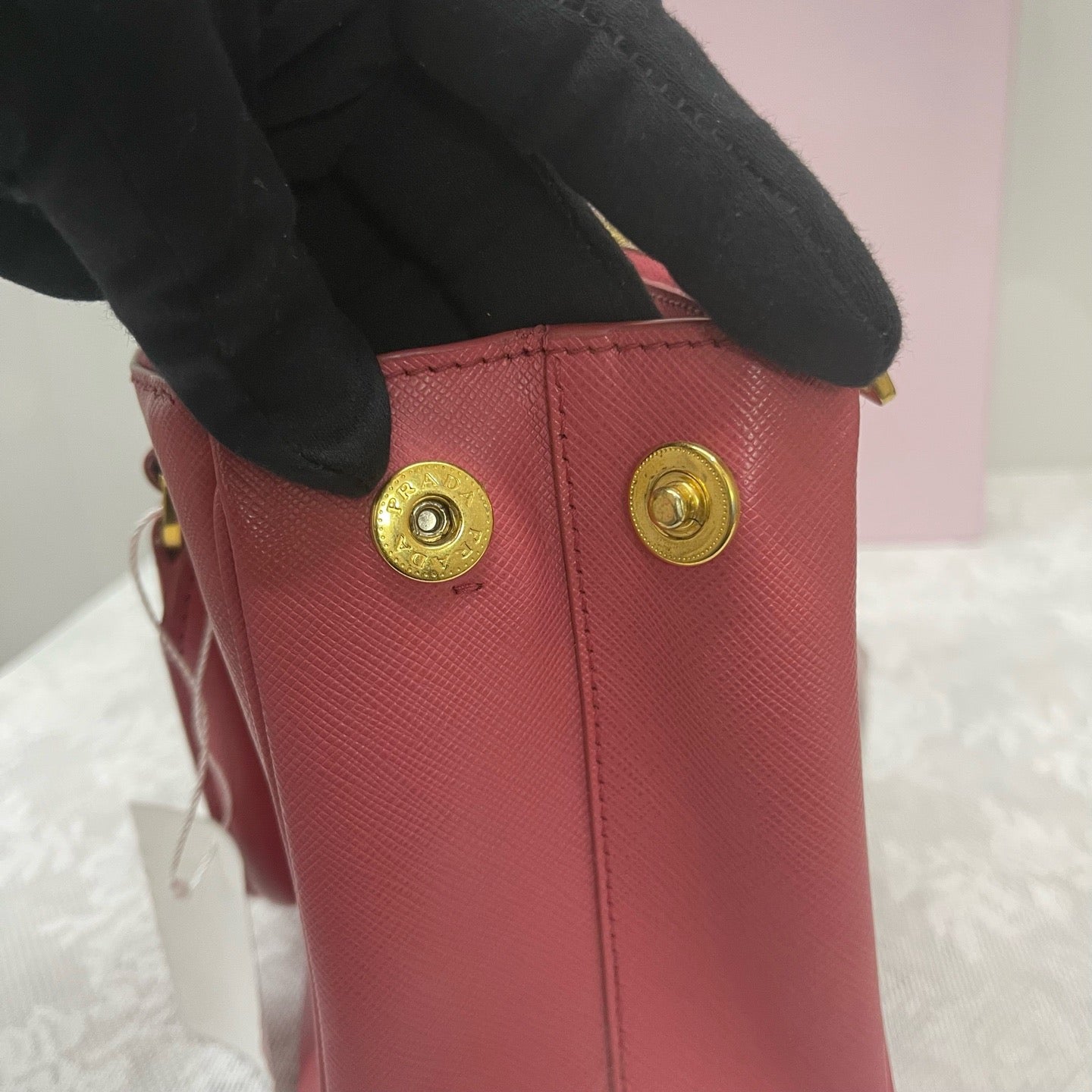 Prada - Saffiano Tote - Leather - Pink - (mini)
