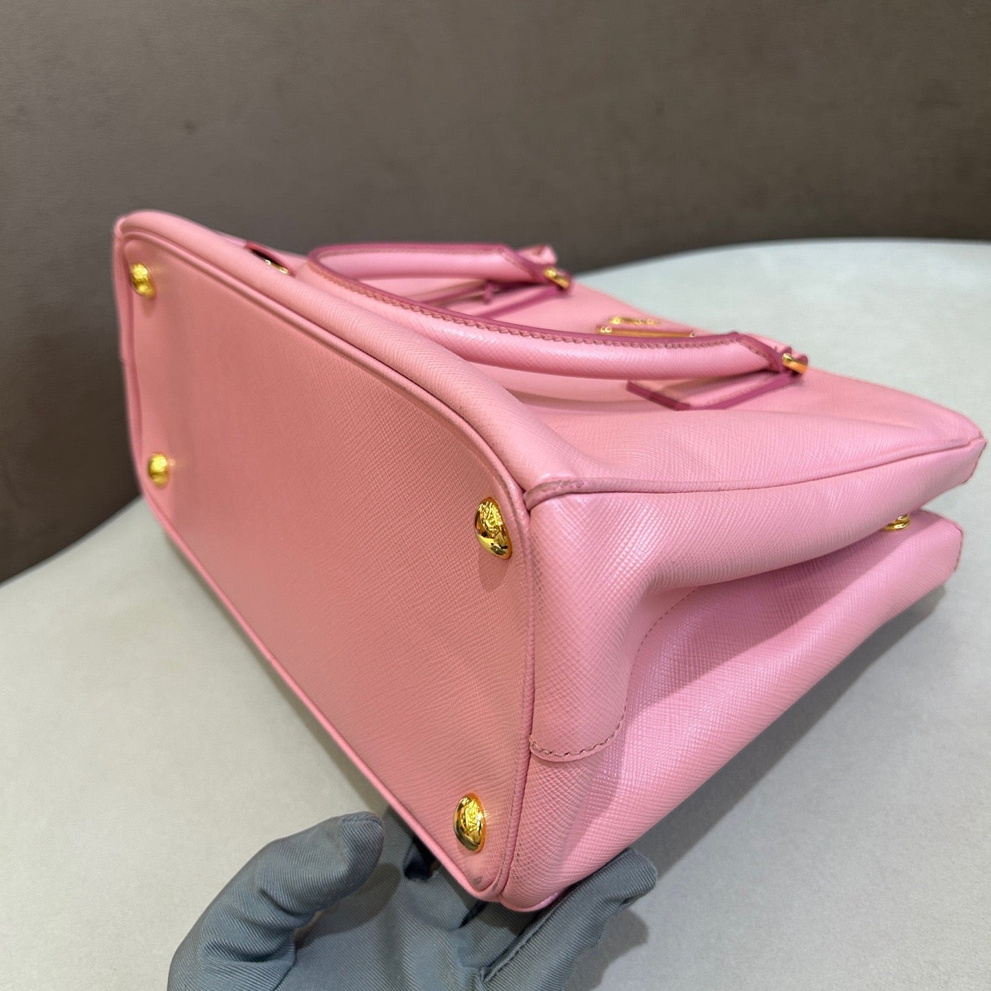 Prada - Saffiano Tote - Leather - Pink - (small)