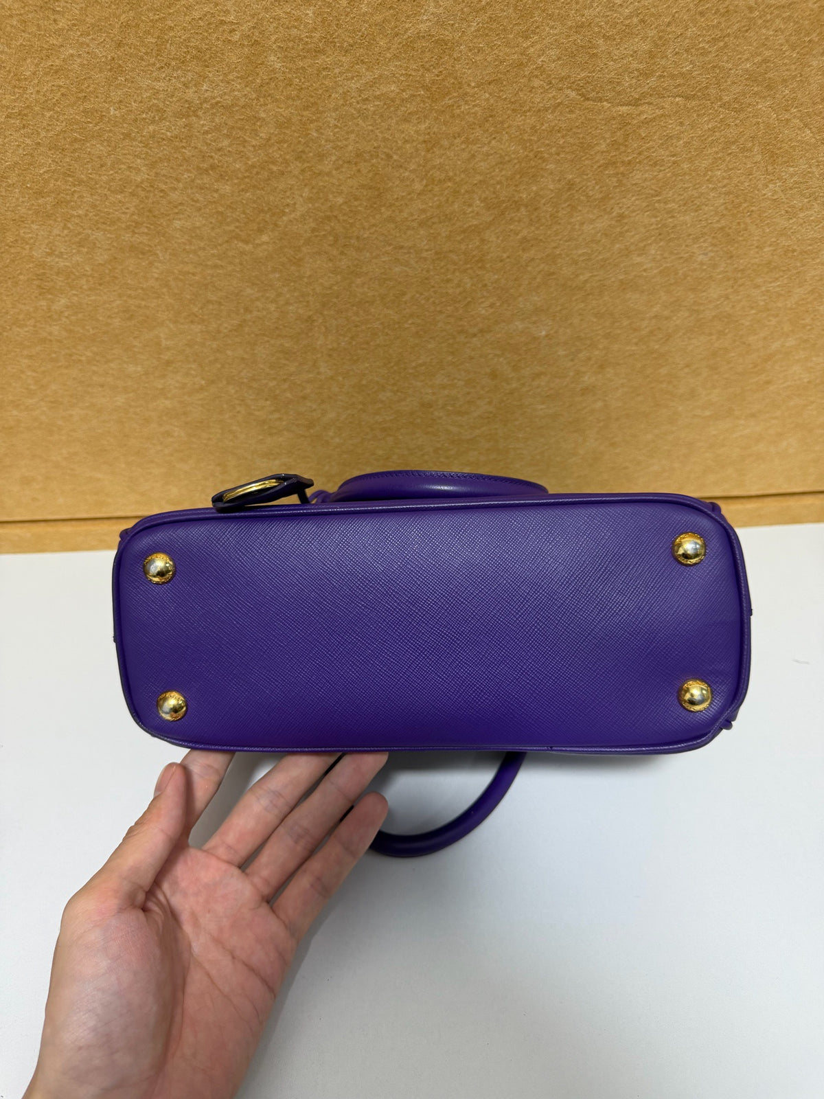 Prada - Saffiano Tote - Leather - Purple - (small)