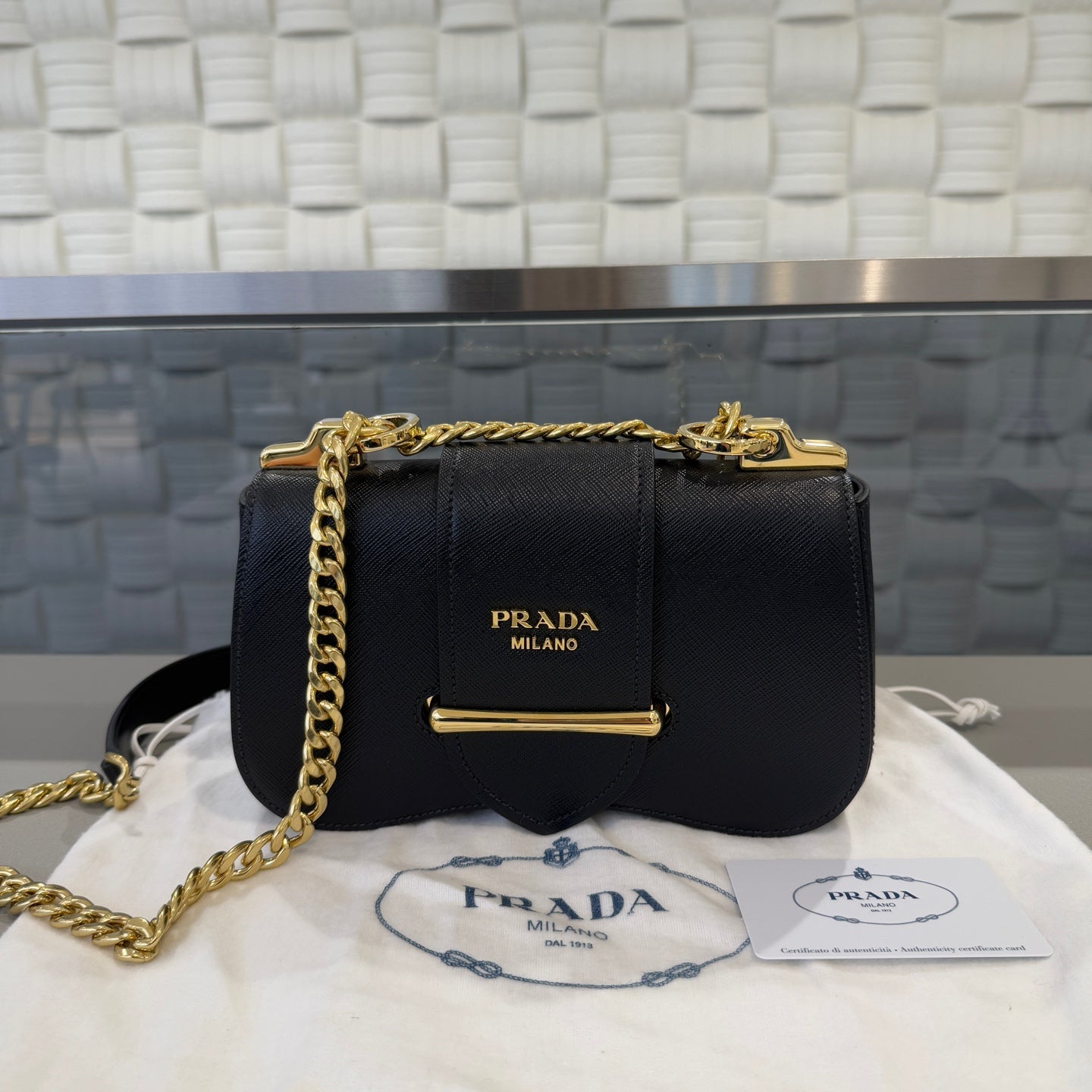Prada - Sidonie - Leather - Black - (mini)