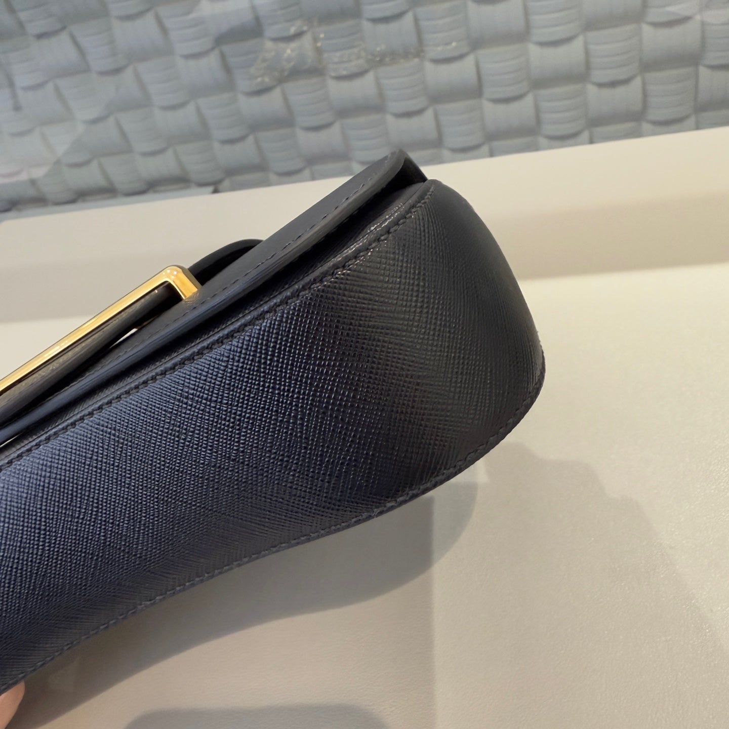 Prada - Sidonie - Saffiano calfskin leather - Black with Gold-Tone Hardware - (Mini)