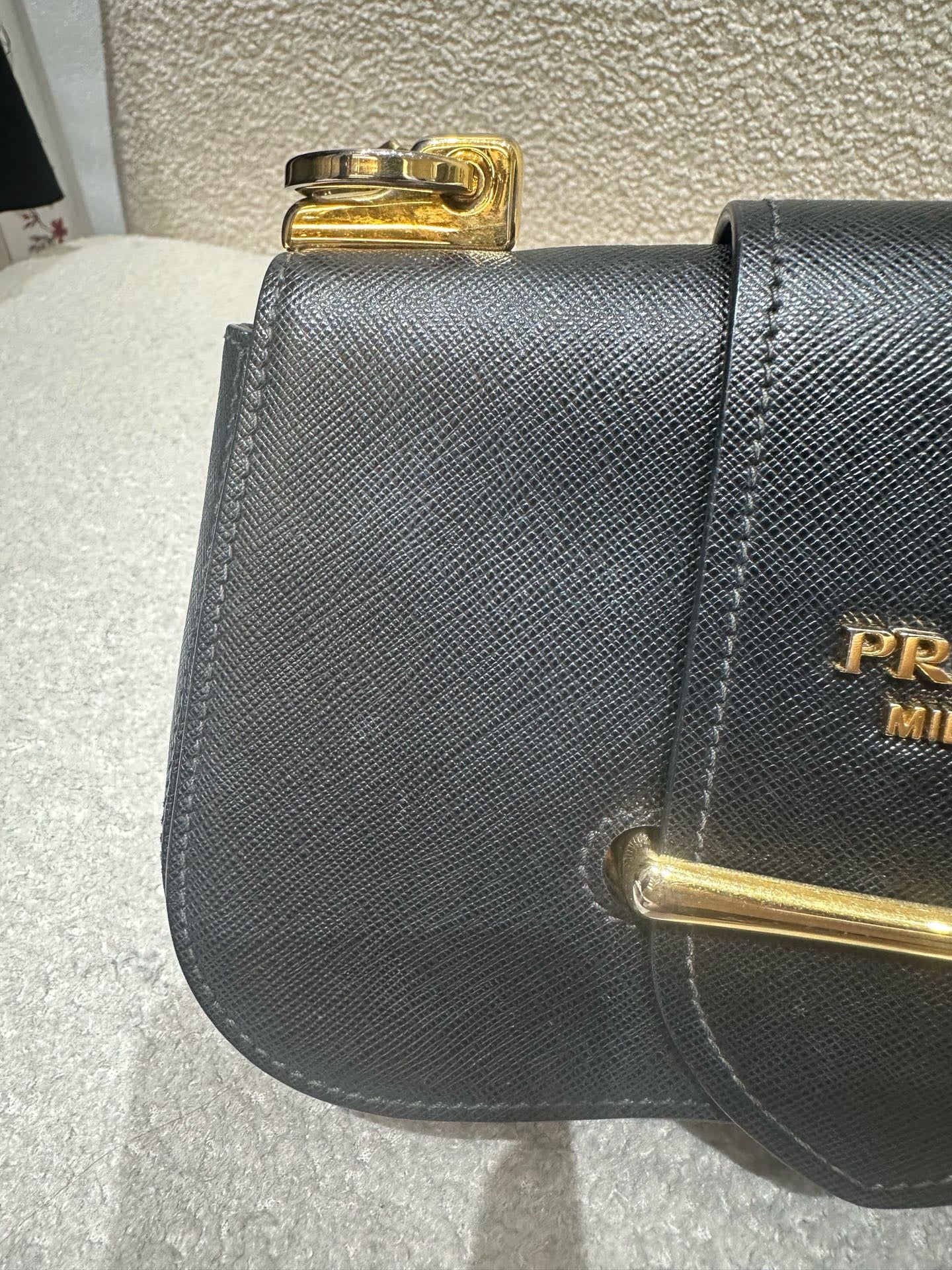 Prada - Sidonie - Saffiano leather - Black - (mini)
