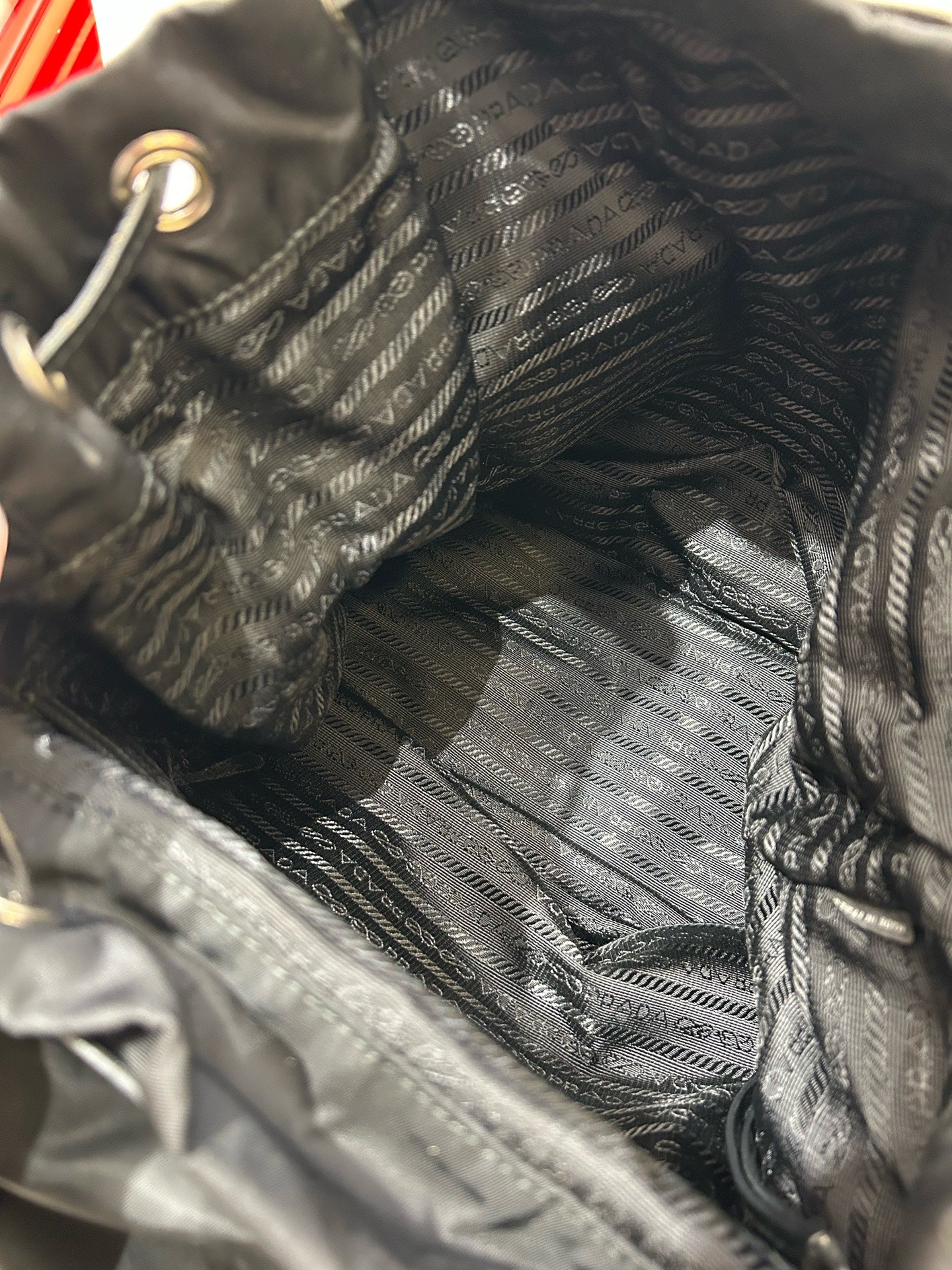 Prada - Studded Vela Backpack - Polyamide - Black - (medium)