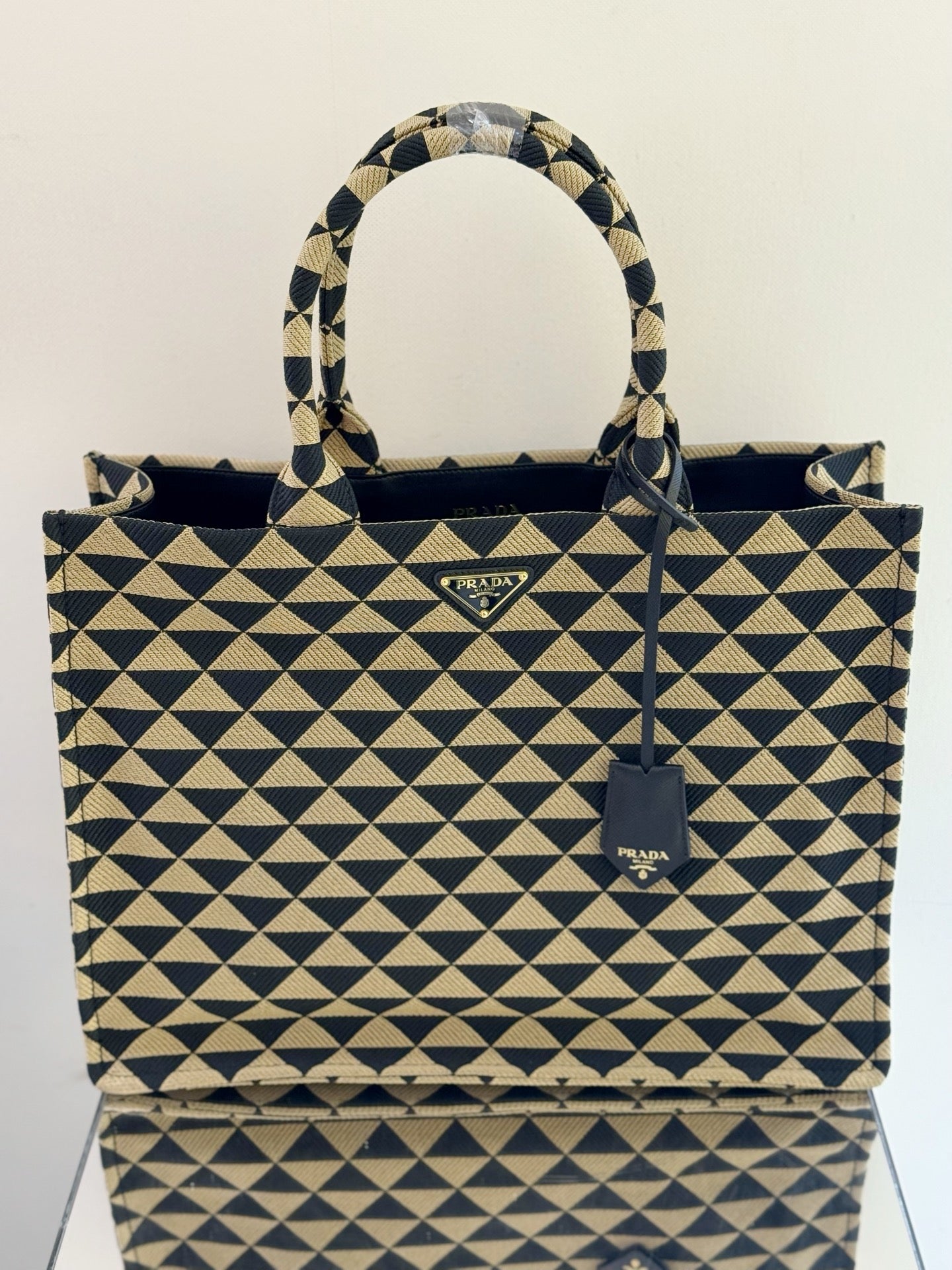 Prada - Symbol Tote Bag - Cloth - Multicolour - (medium)
