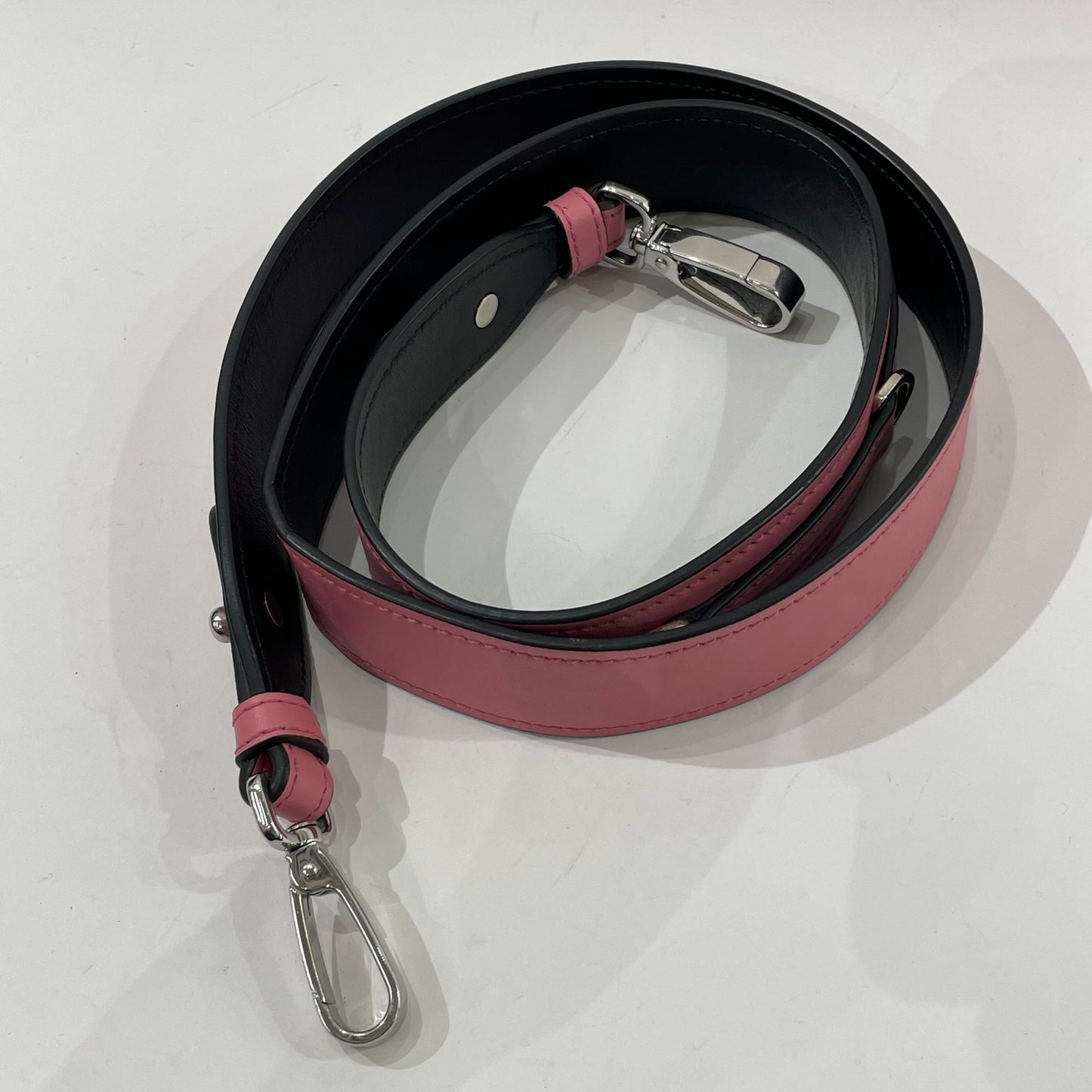 Prada - Tongue Flap Bag - Leather - Pink - (mini)