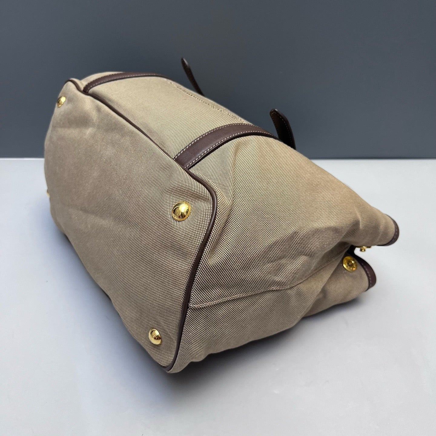 Prada - Tote Bag - Cloth - Beige - (Medium)