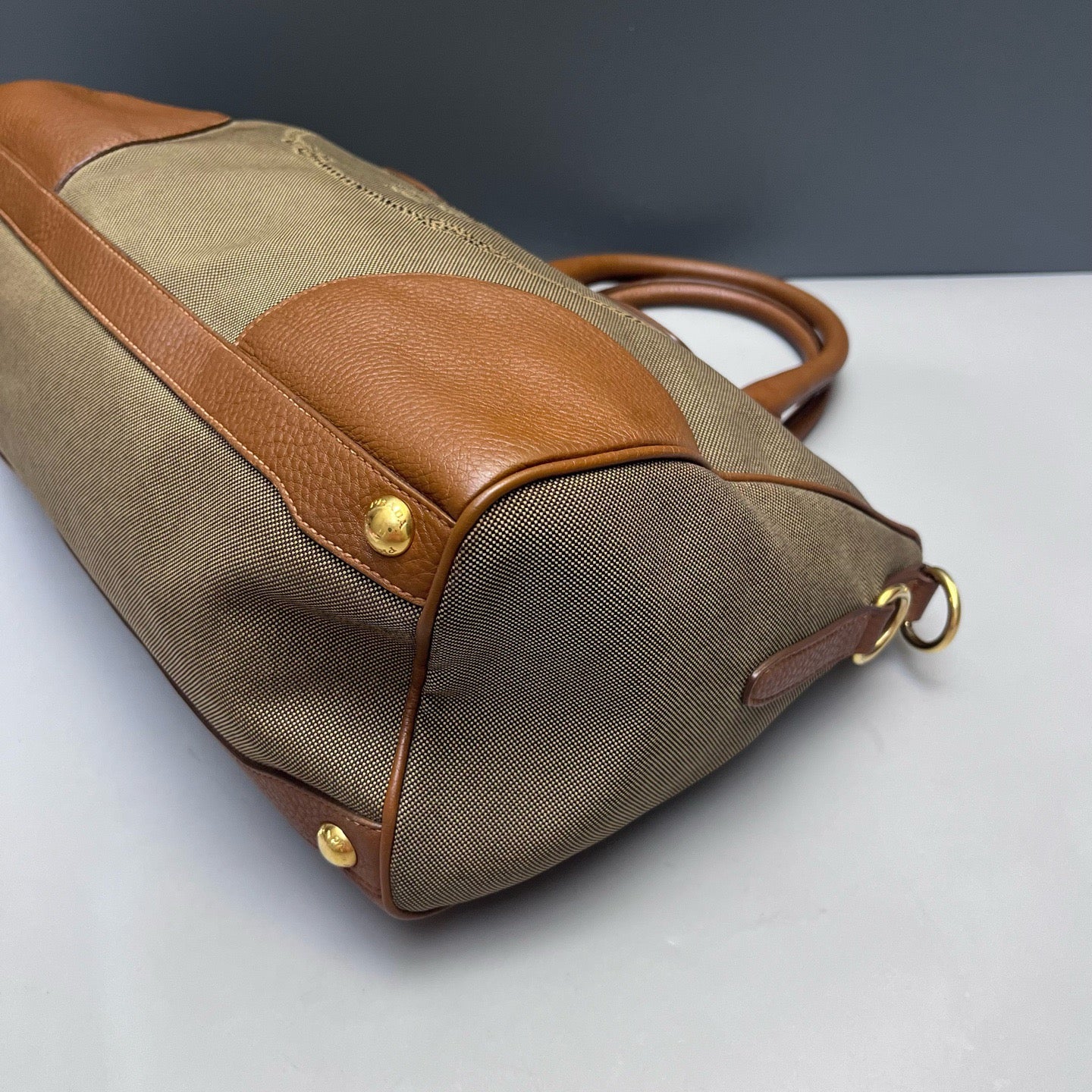 Prada - Tote Bag - Cloth - Brown - (large)