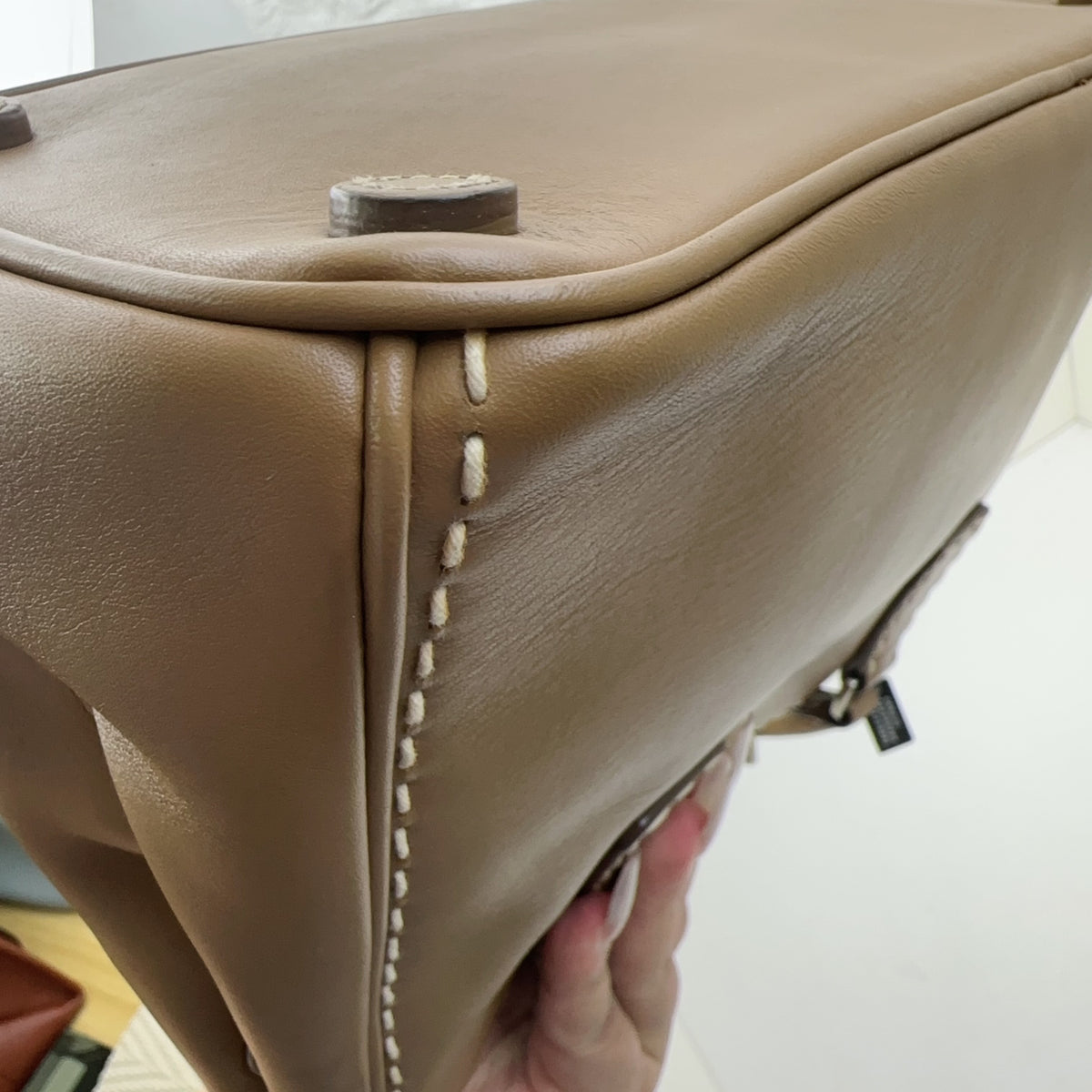 Prada - Tote Bag - Leather - Camel - (medium)