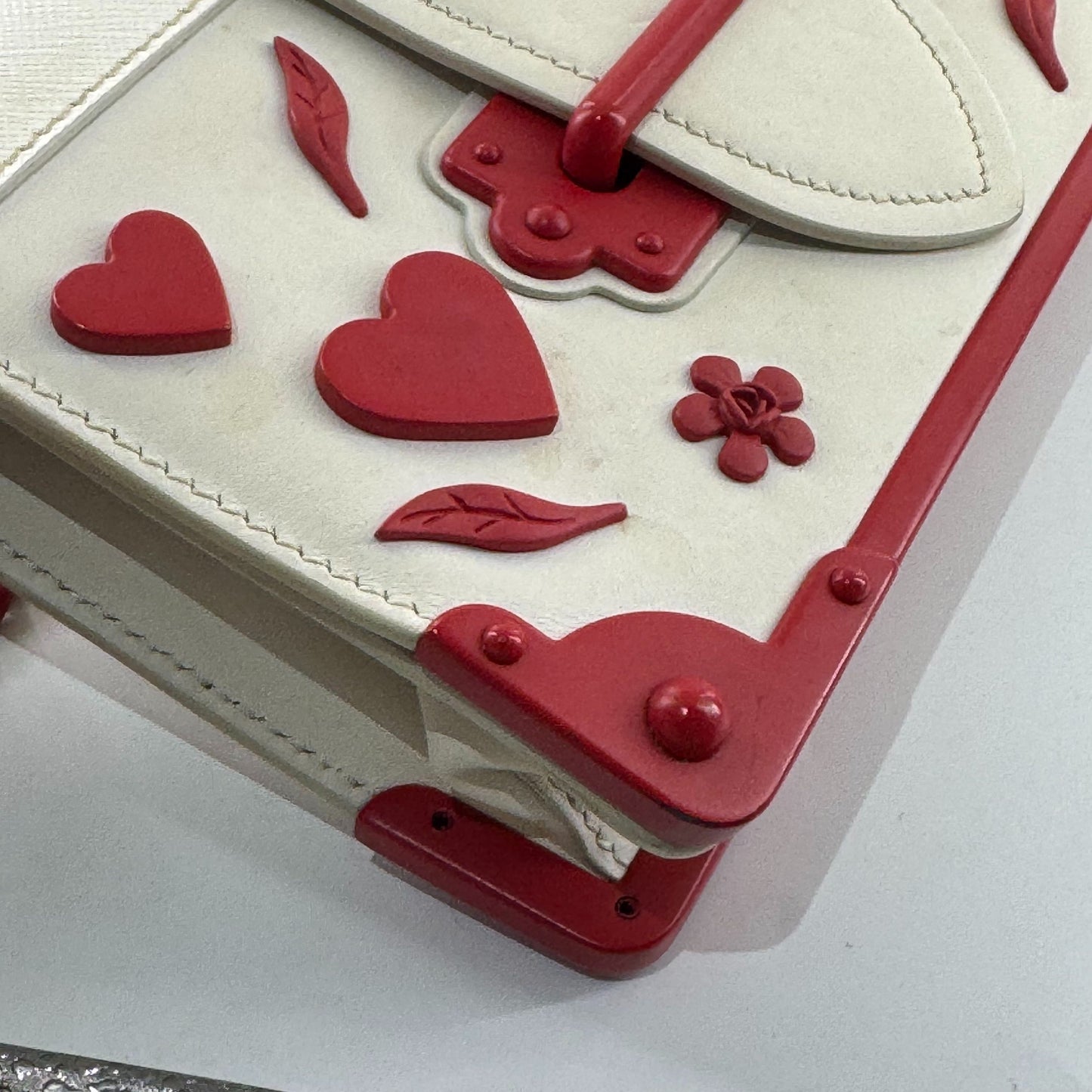 Prada - Valentine's Day Limited Edition Palace Box Bag - Leather - White - (mini)