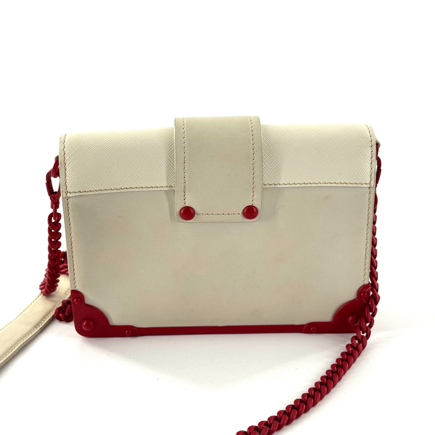 Prada - Valentine's Day Limited Edition Palace Box Bag - Leather - White - (mini)