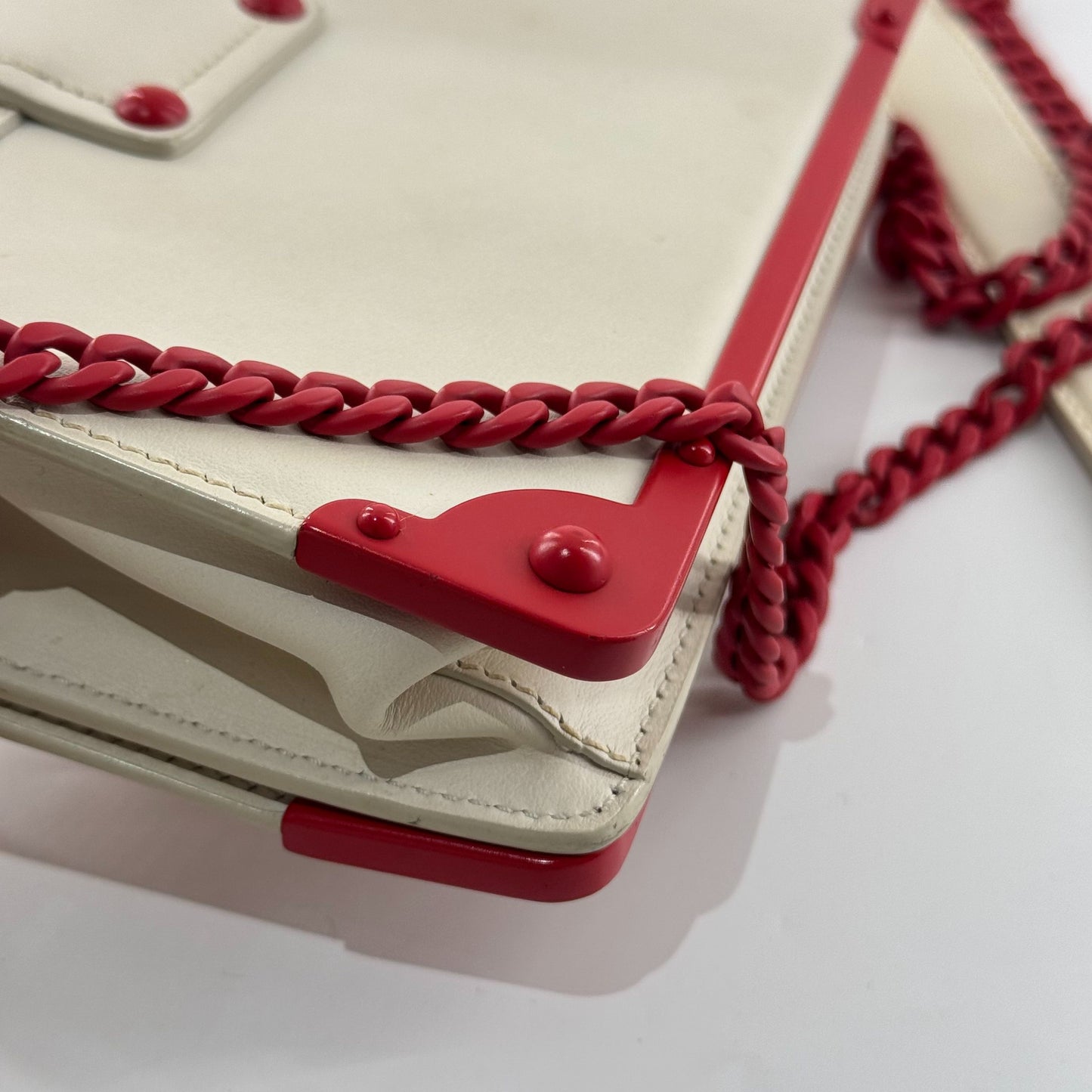 Prada - Valentine's Day Limited Edition Palace Box Bag - Leather - White - (mini)