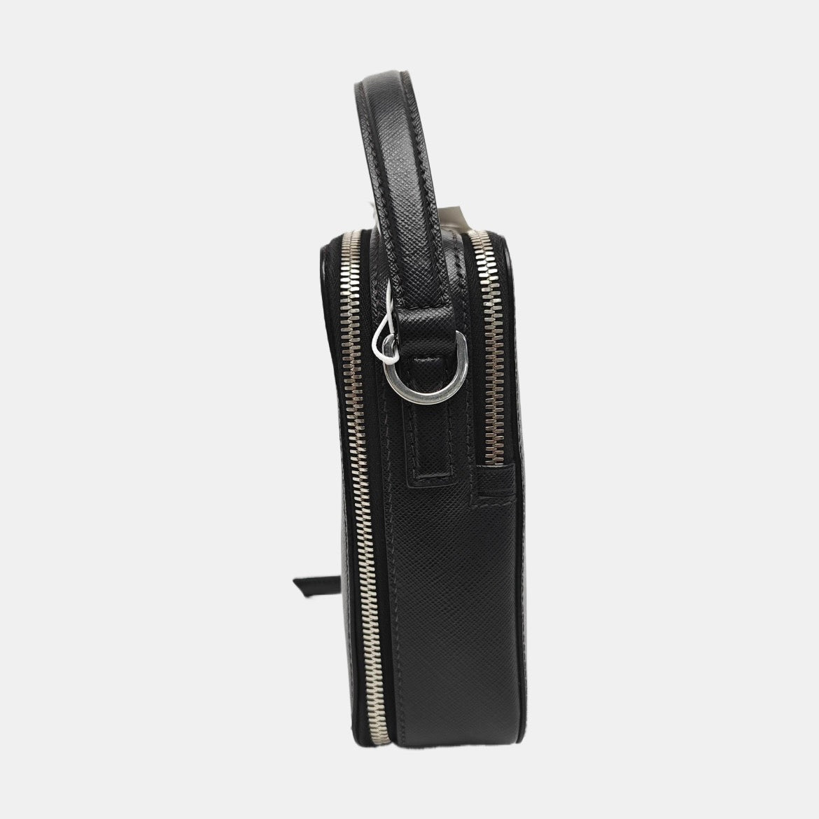 Prada - Vertical Camera Bag - Leather - Black - (mini)