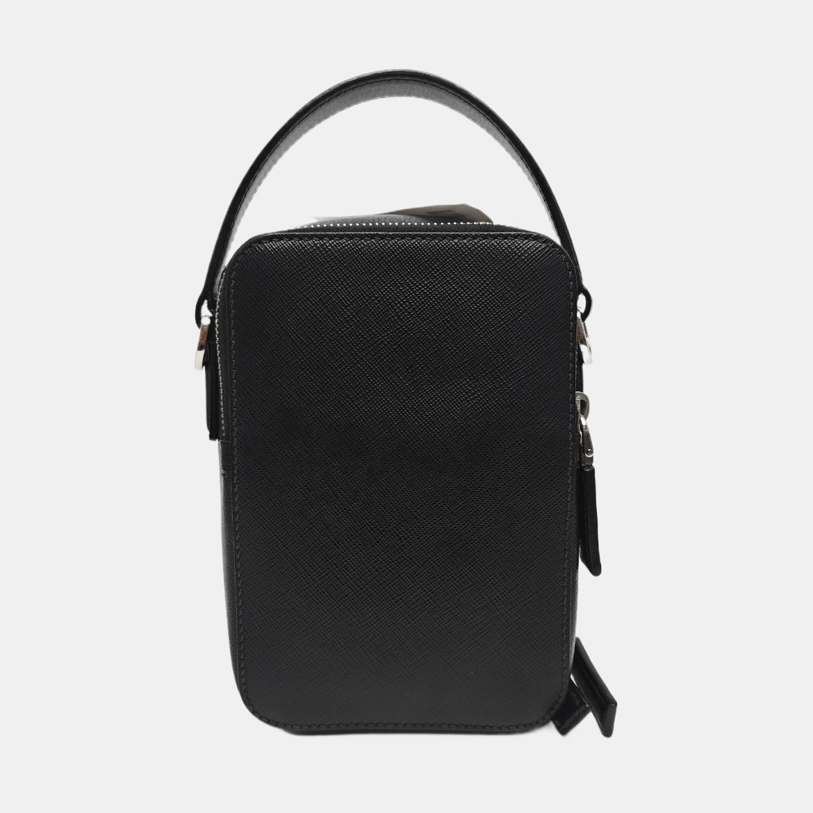Prada - Vertical Camera Bag - Leather - Black - (mini)