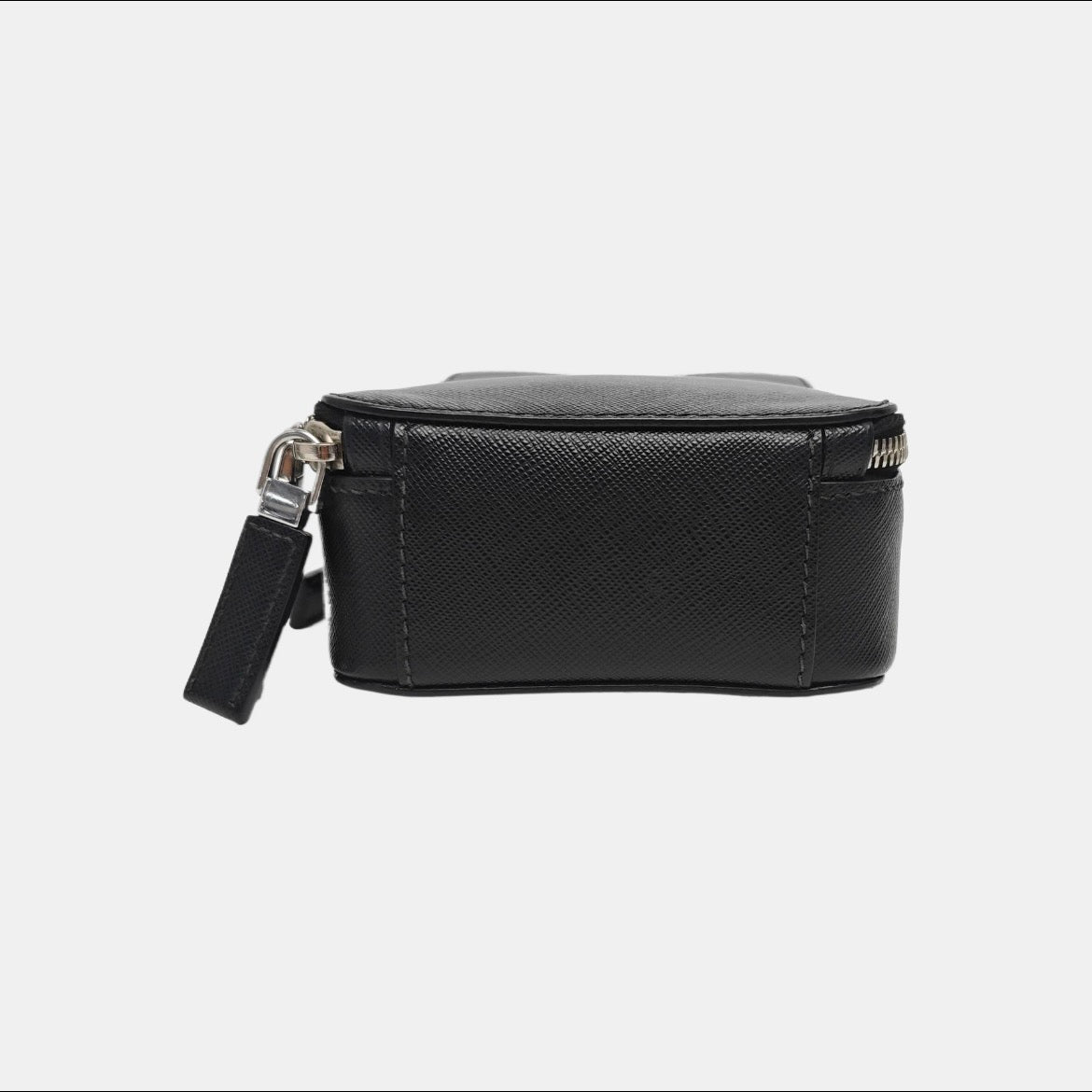 Prada - Vertical Camera Bag - Leather - Black - (mini)