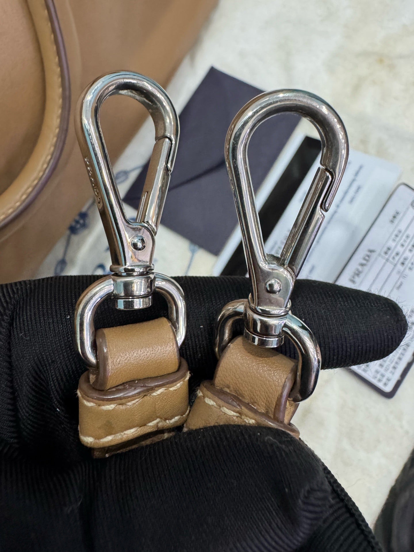 Prada - Vitello Daino - Leather - Camel - (medium)