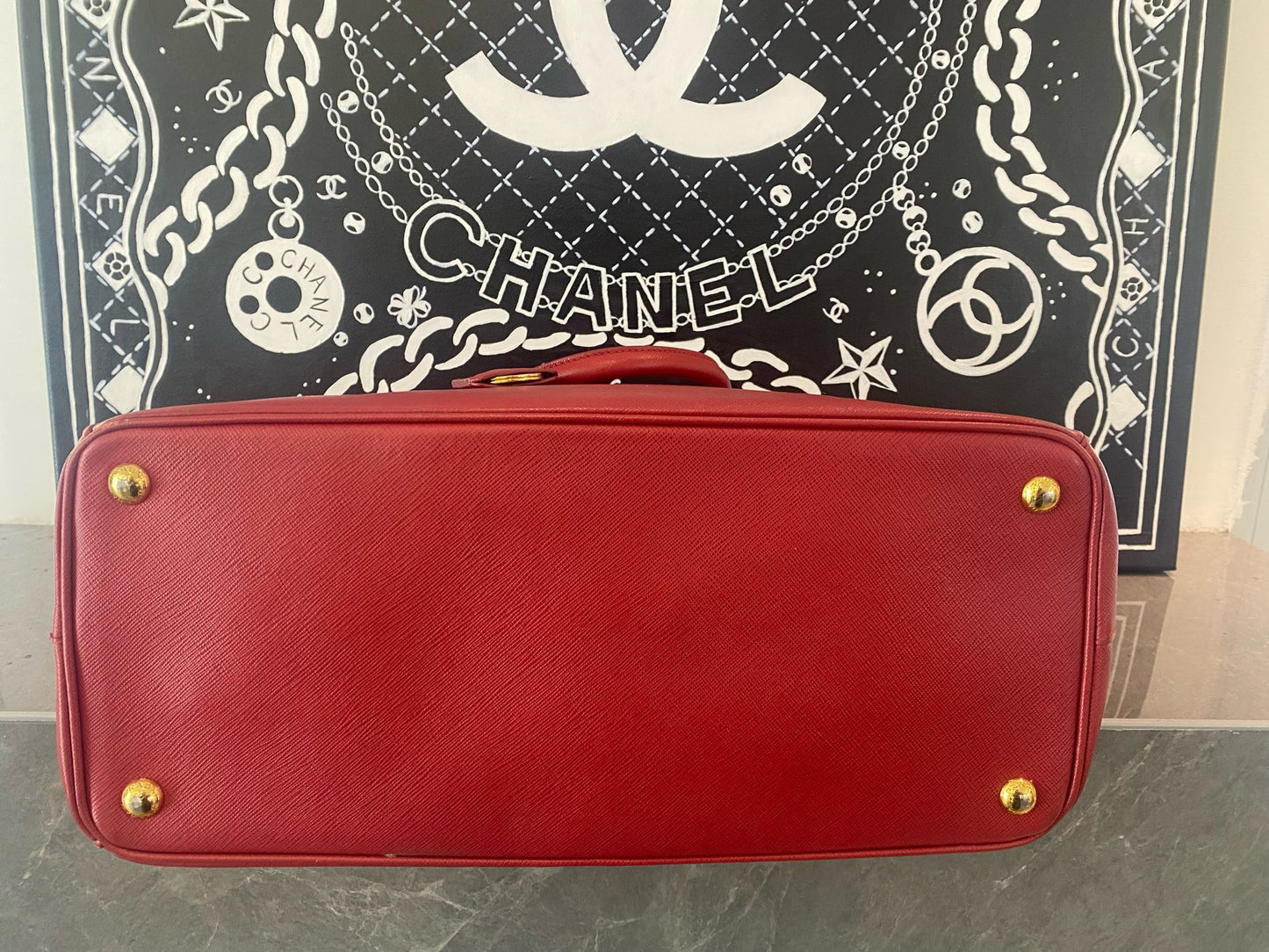 Prada - Vitello Daino Tote - Leather - Red - (large)