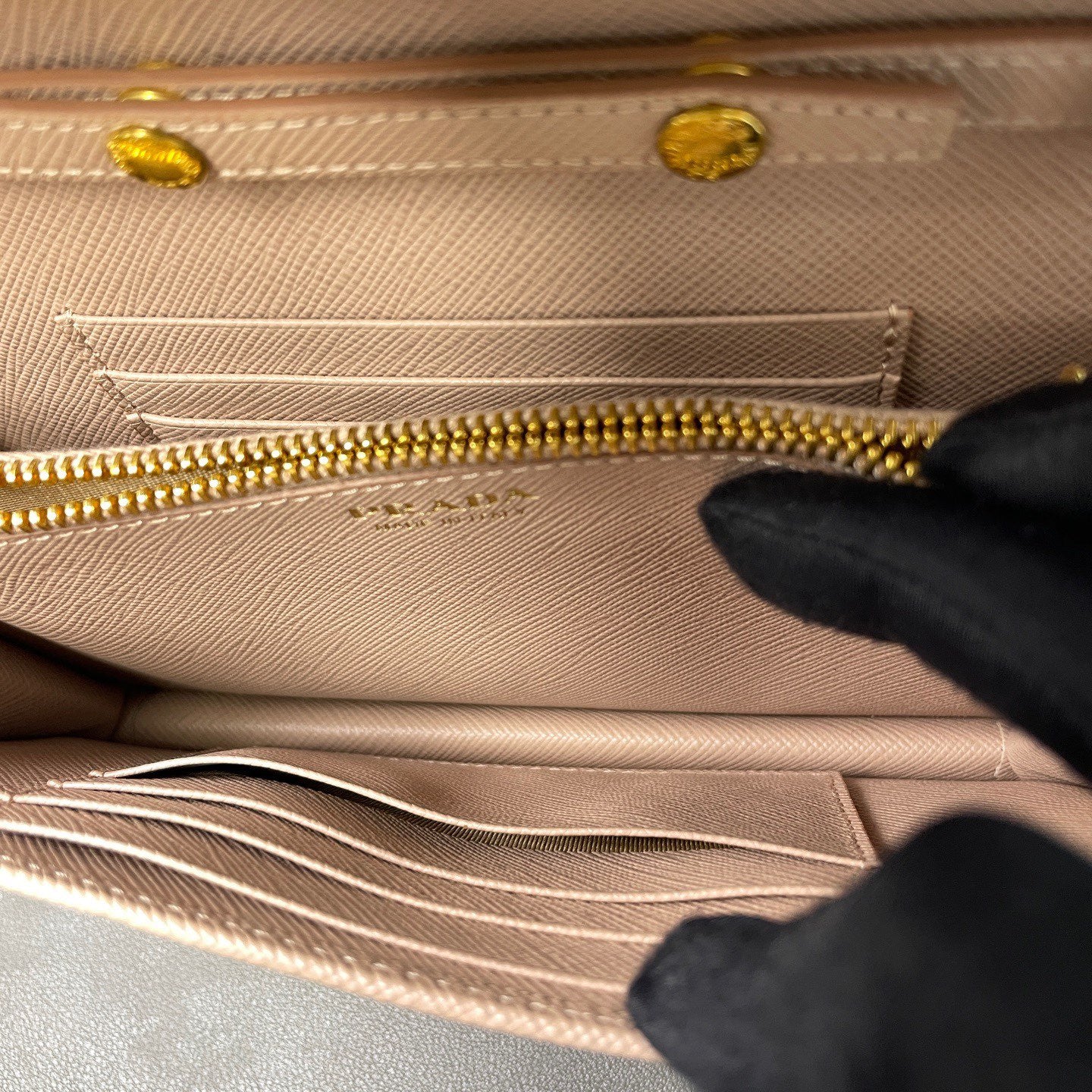 Prada - Wallet on Chain - Saffiano leather - Pink - (mini)