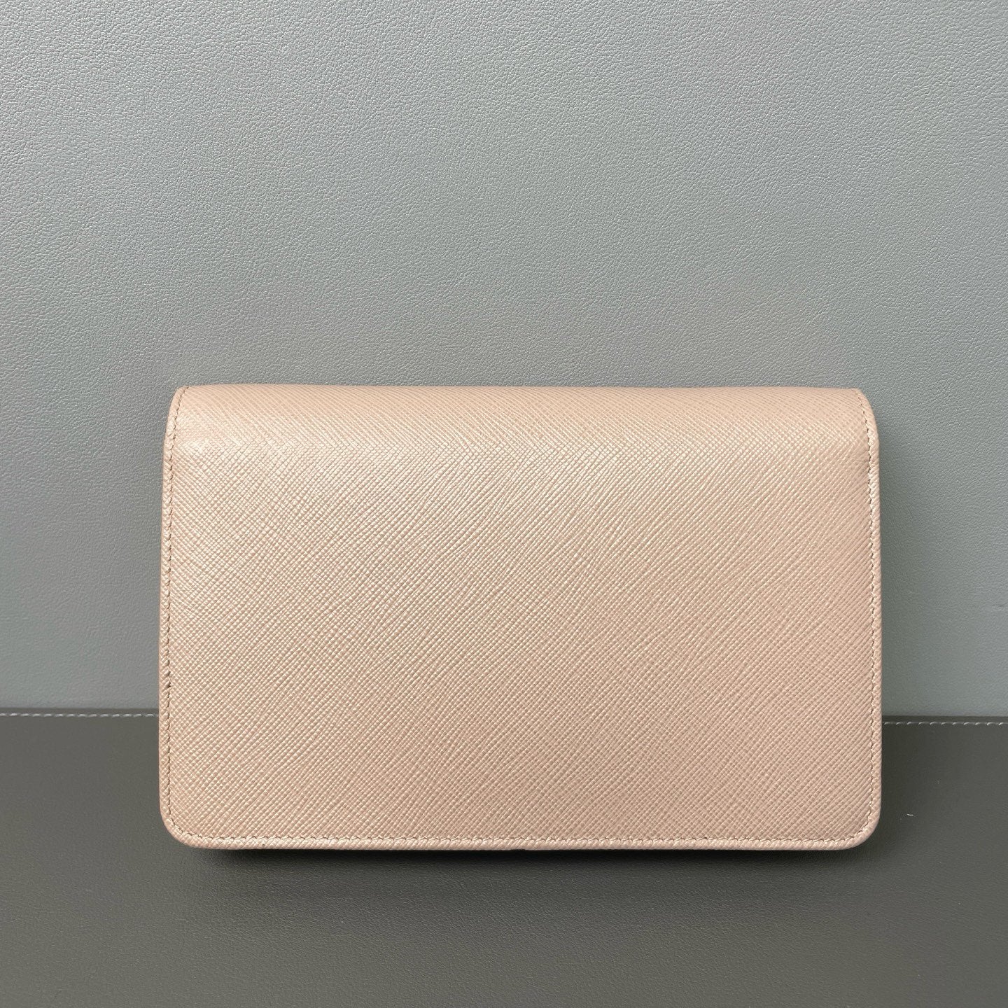 Prada - Wallet on Chain - Saffiano leather - Pink - (mini)