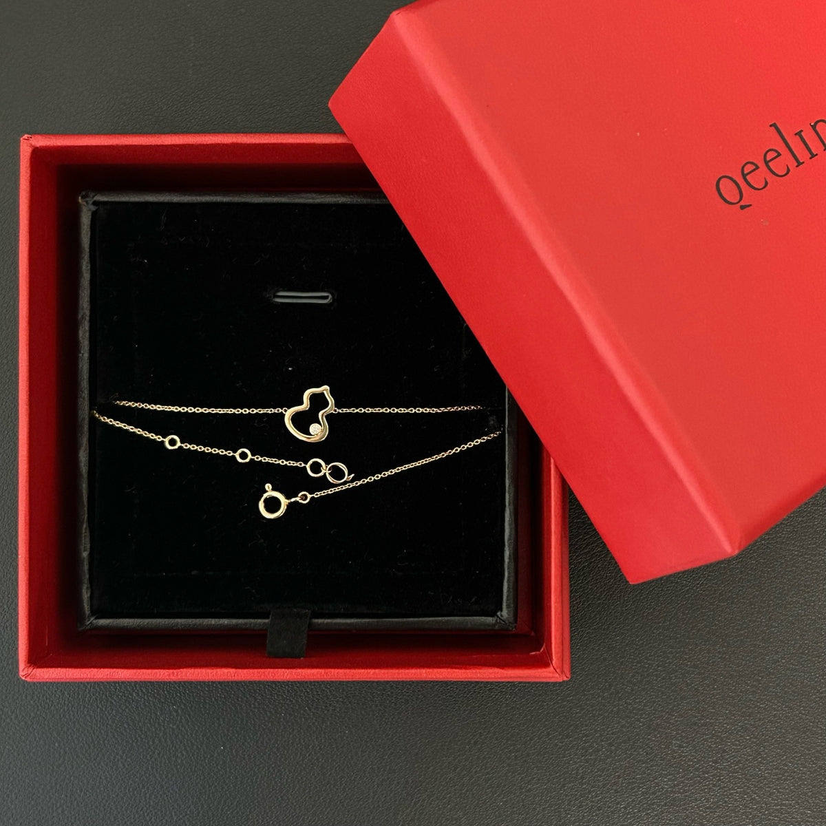 Qeelin - Wulu - 18k yellow gold with a single diamond - Gold