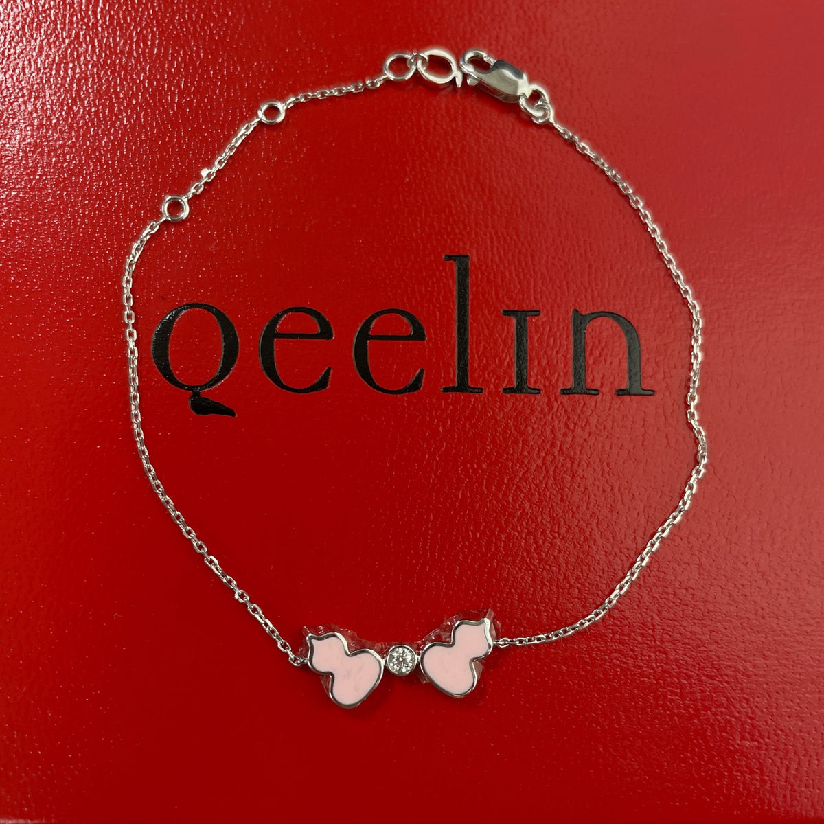 Qeelin - WuLu Echo Diamond - 18K white gold and diamonds - Pink - (17.5 cm)