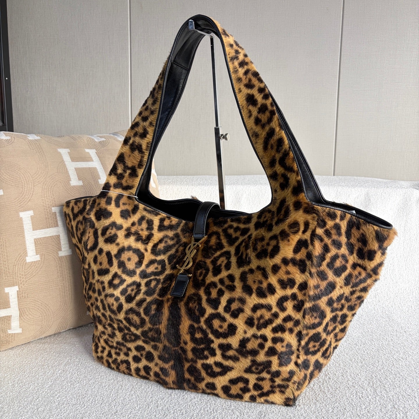 Saint Laurent - Bea Hobo Tote - Pony-style calfskin and Leather - Multicolour with Black accents - (medium)