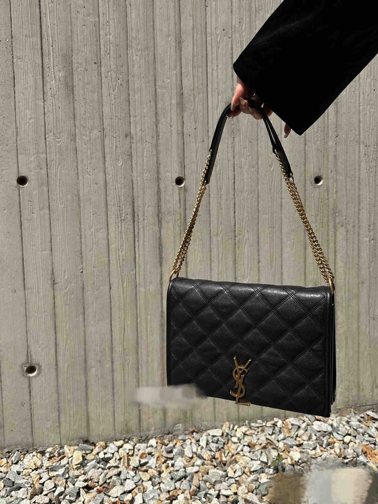 Saint Laurent - Becky - Leather - Black - (Medium)