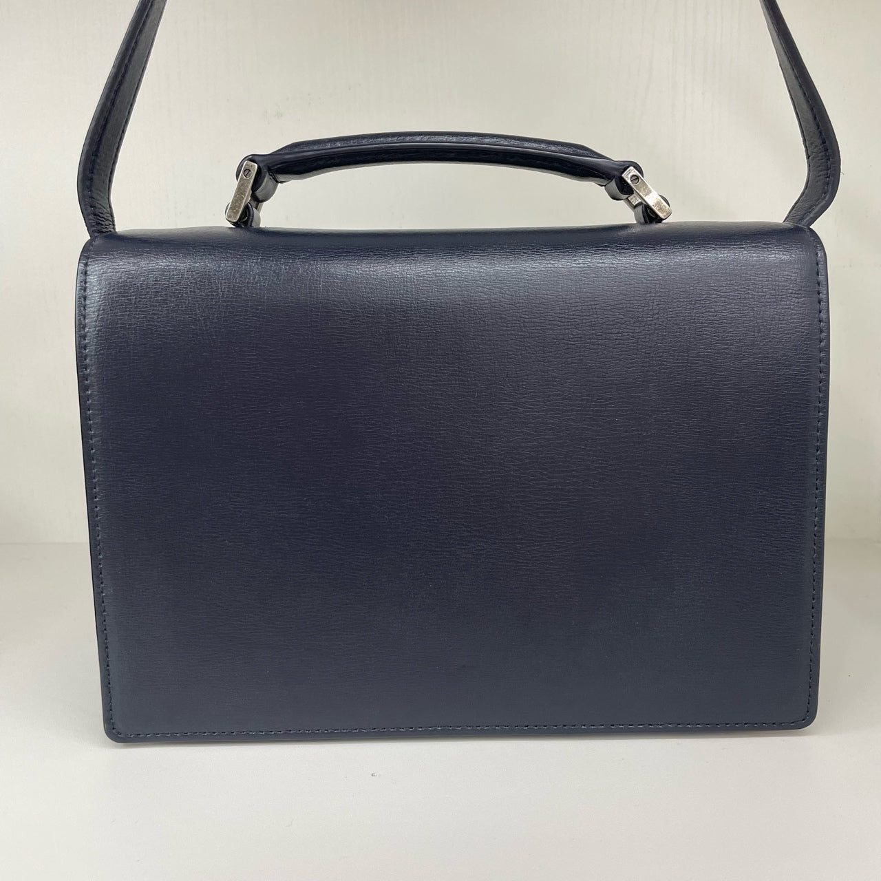 Saint Laurent - Bellechasse - Box calfskin leather - Navy - (Small)
