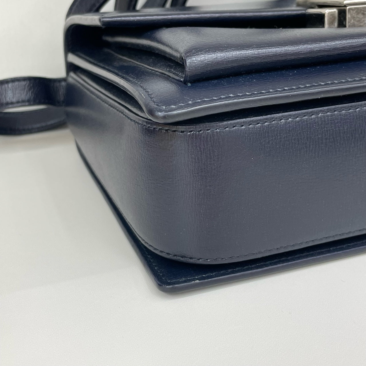 Saint Laurent - Bellechasse - Box calfskin leather - Navy - (Small)