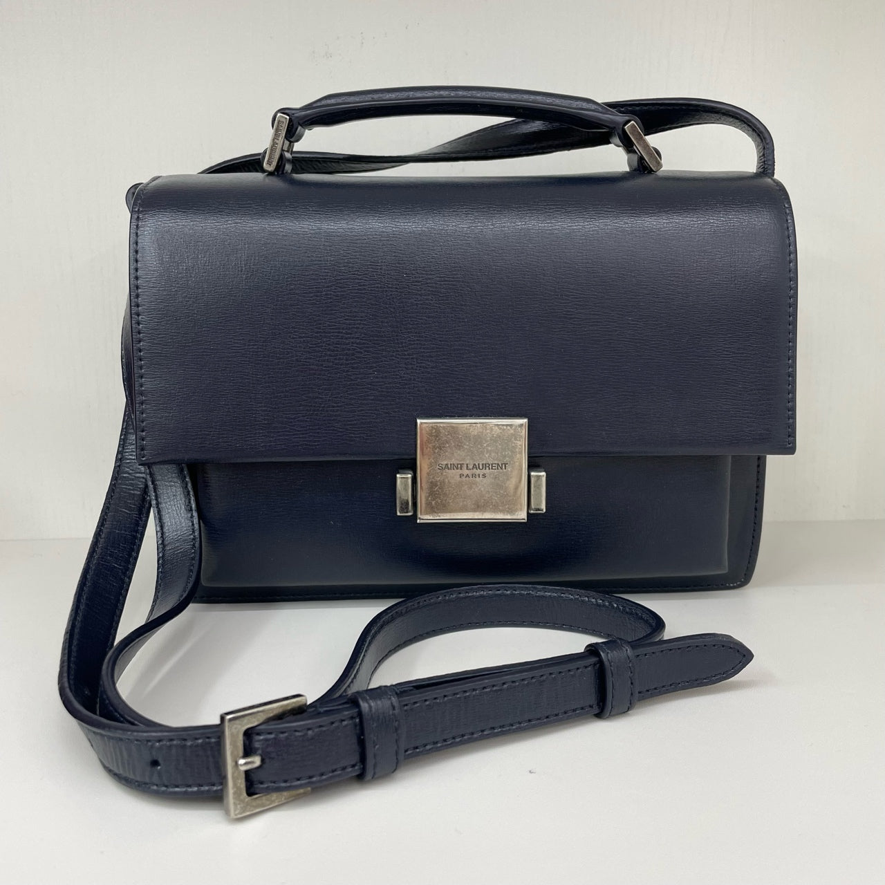 Saint Laurent - Bellechasse - Box calfskin leather - Navy - (Small)